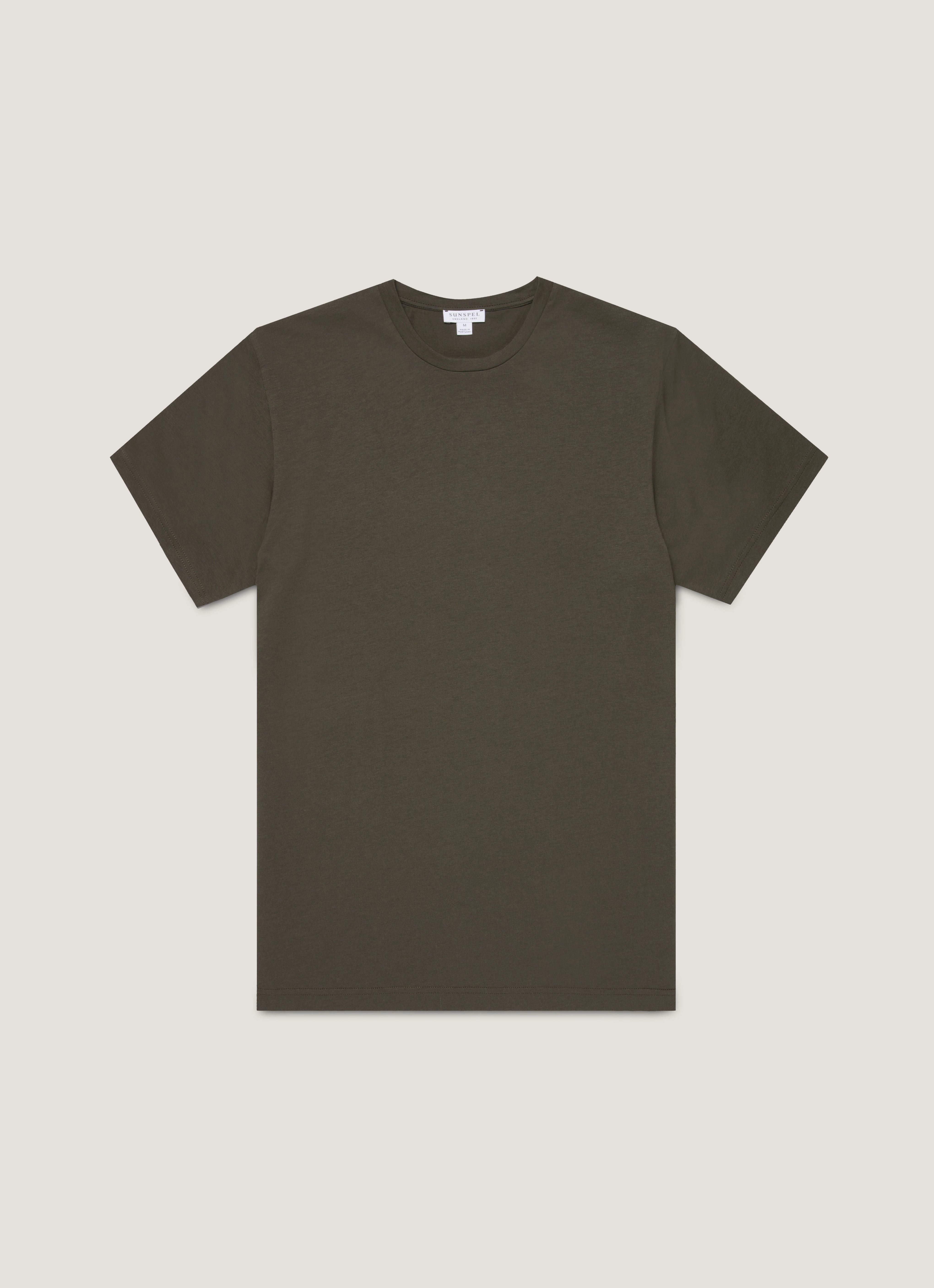 Classic Look Work Casual Men's Riviera Midweight T-shirt in Dark Green