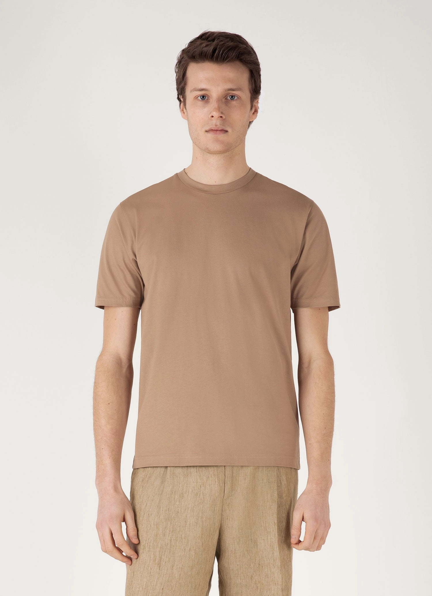 Men's Riviera Midweight T-shirt in Dune Comfort Look