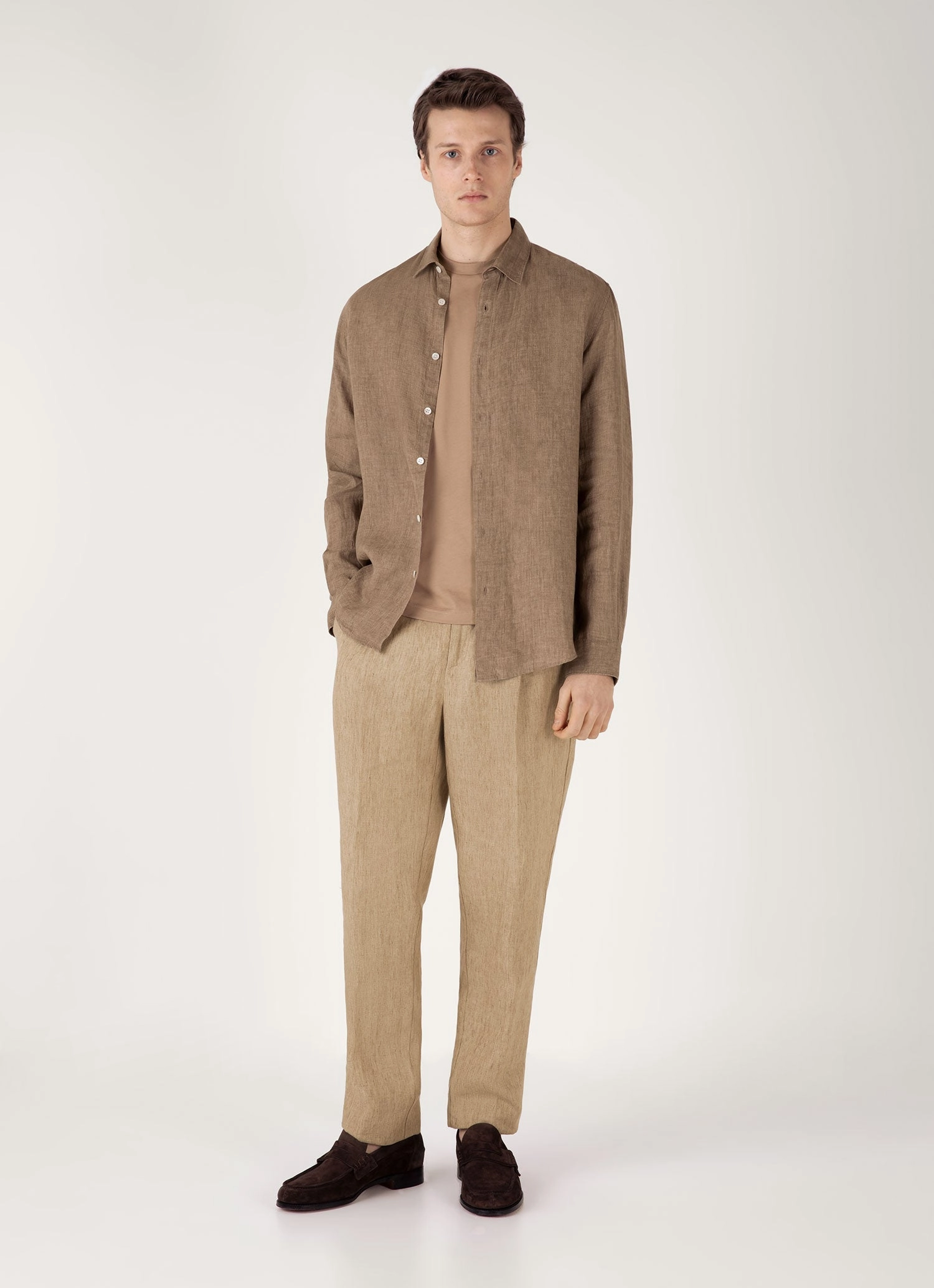 Men's Riviera Midweight T-shirt in Dune Comfort Look