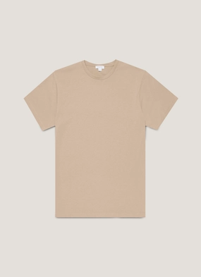Men's Riviera Midweight T-shirt in Mink Minimal Trend