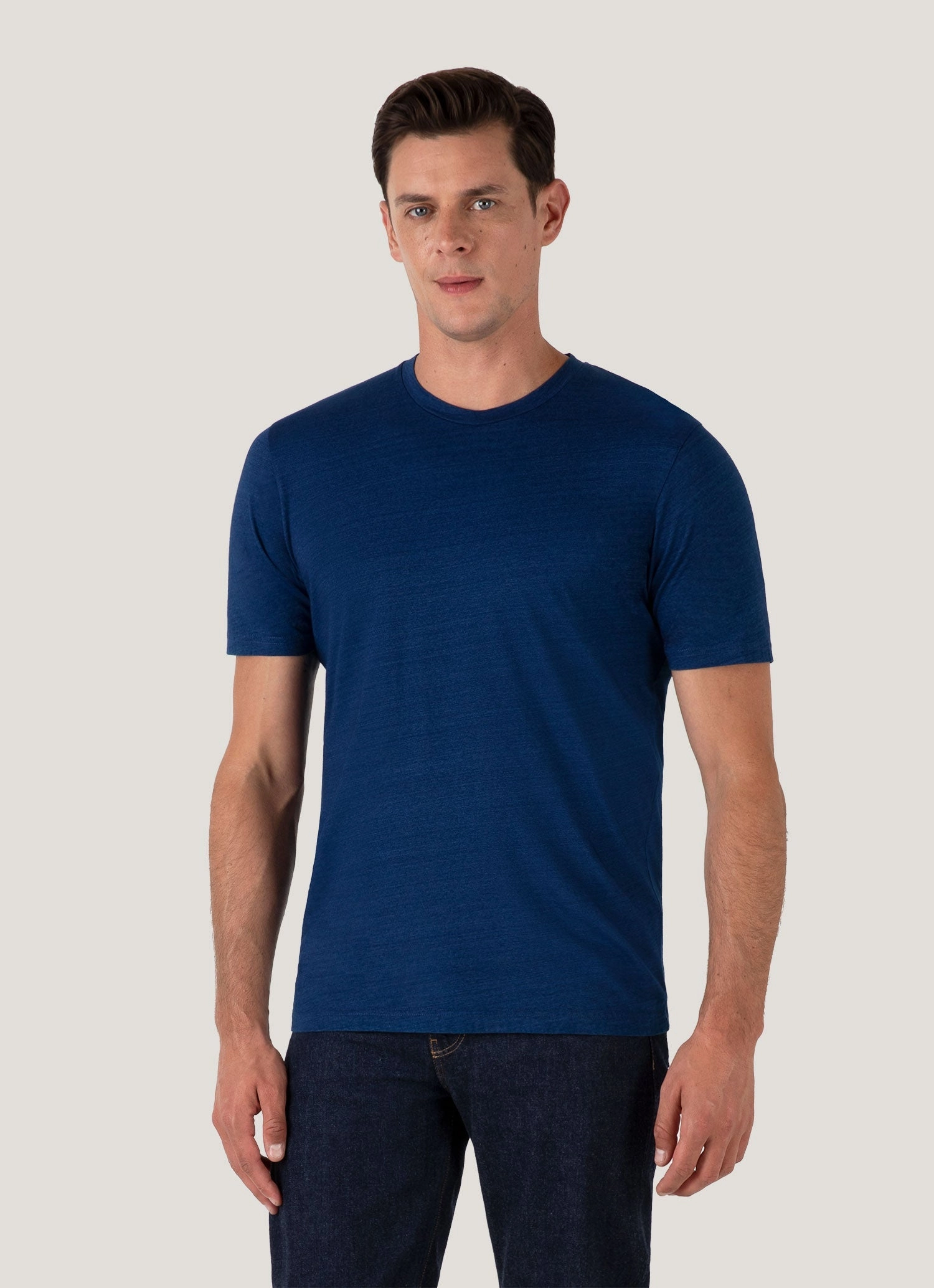 Men's Riviera Midweight T-shirt in Real Indigo Soft Edition