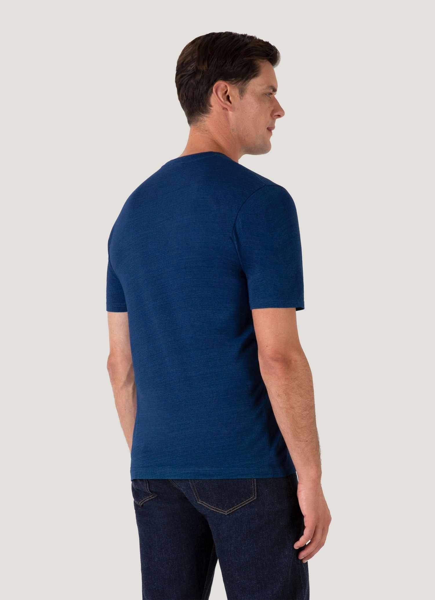 Men's Riviera Midweight T-shirt in Real Indigo Soft Edition
