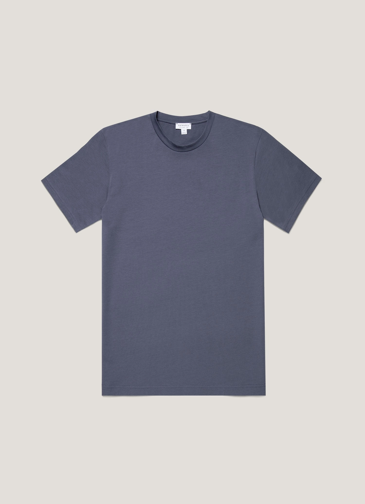 Classic Trend Look Weekend Casual Look Men's Riviera Midweight T-shirt in Slate Blue