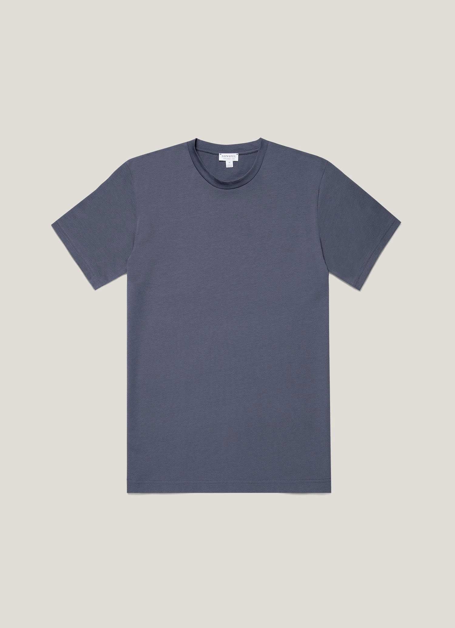 Men's Riviera Midweight T-shirt in Slate Blue Clean Cut Work Street Style