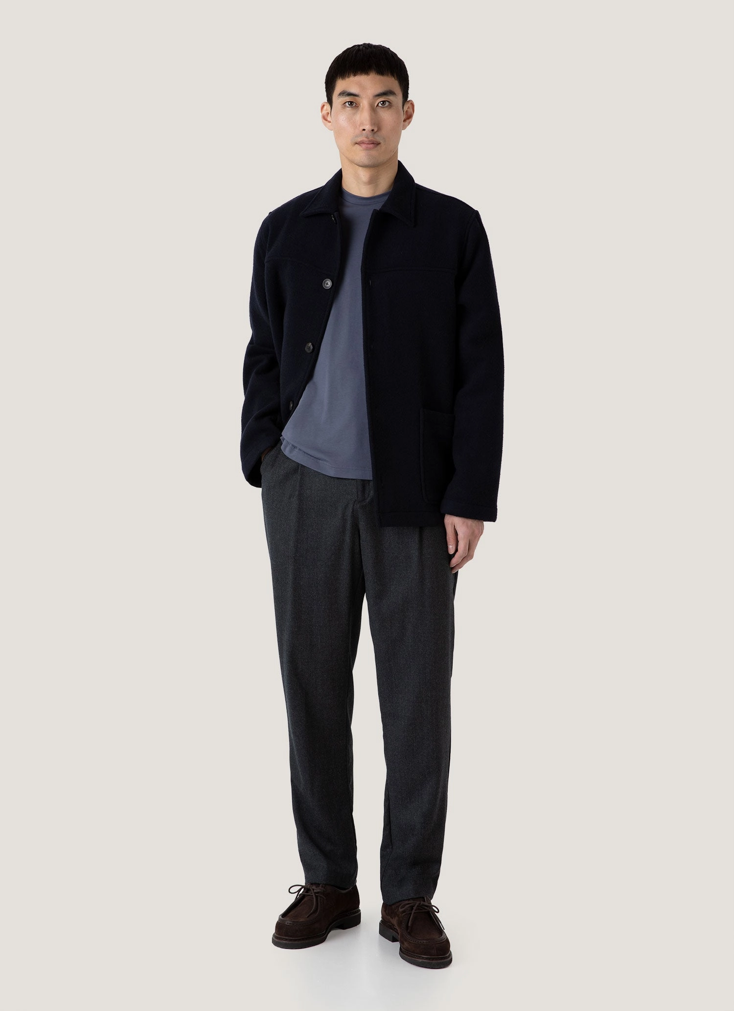 Men's Riviera Midweight T-shirt in Slate Blue Must-Have Piece