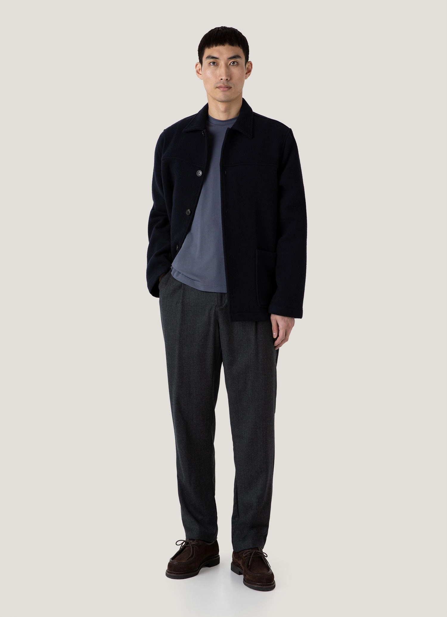 Men's Riviera Midweight T-shirt in Slate Blue Must-Have Piece