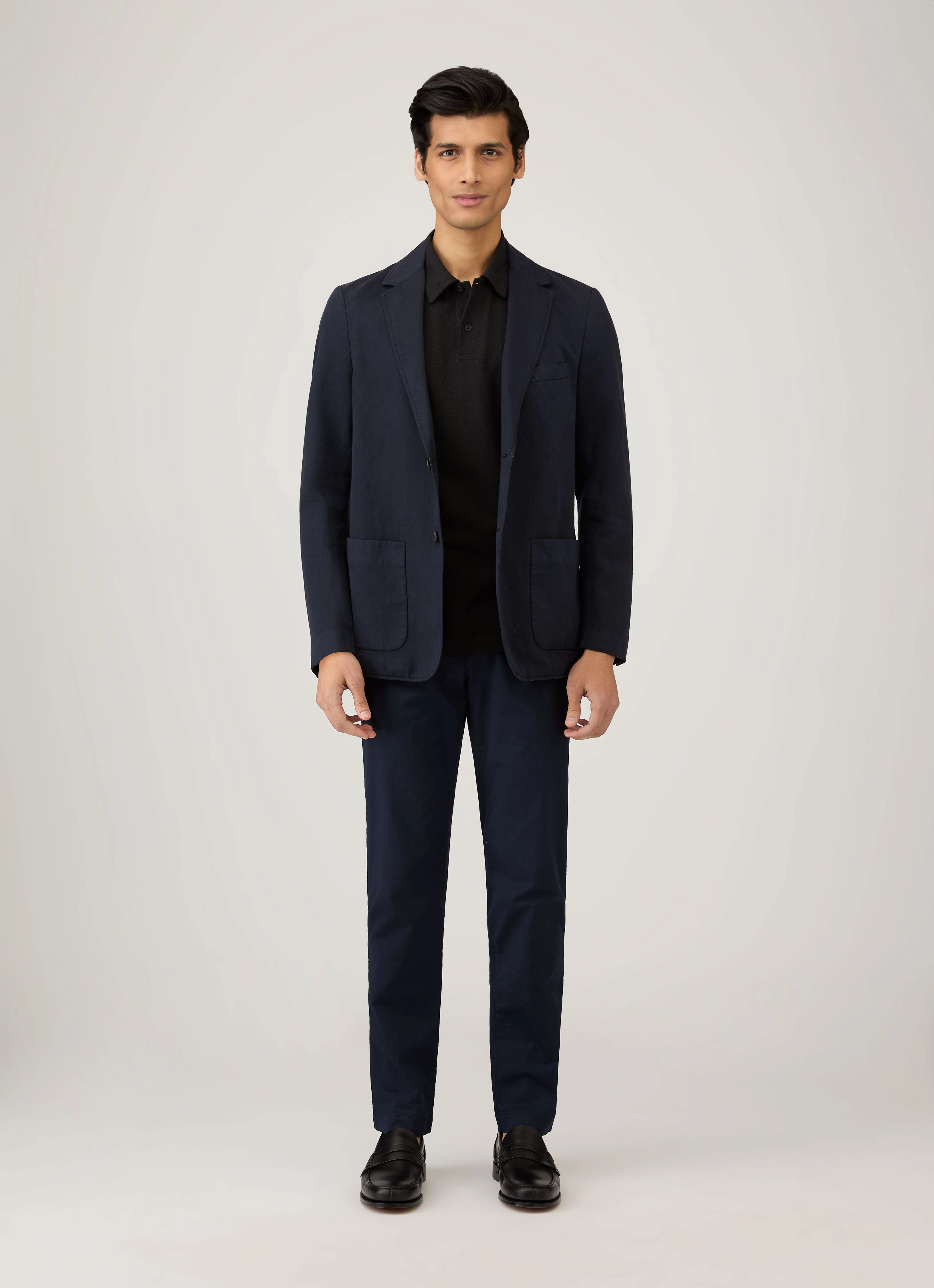 Men's Riviera Polo Shirt in Black Everyday Vibes