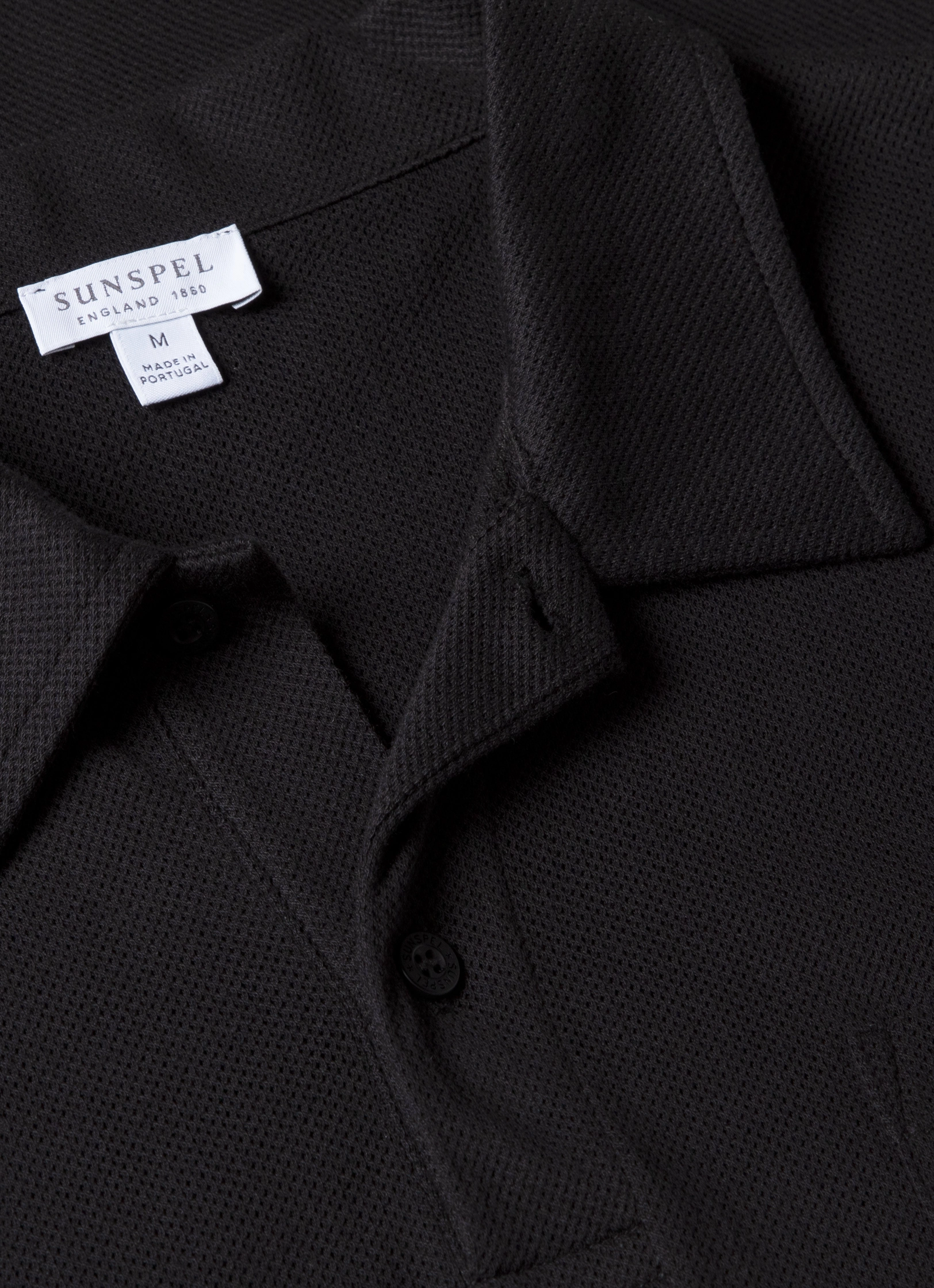 Men's Riviera Polo Shirt in Black Everyday Vibes