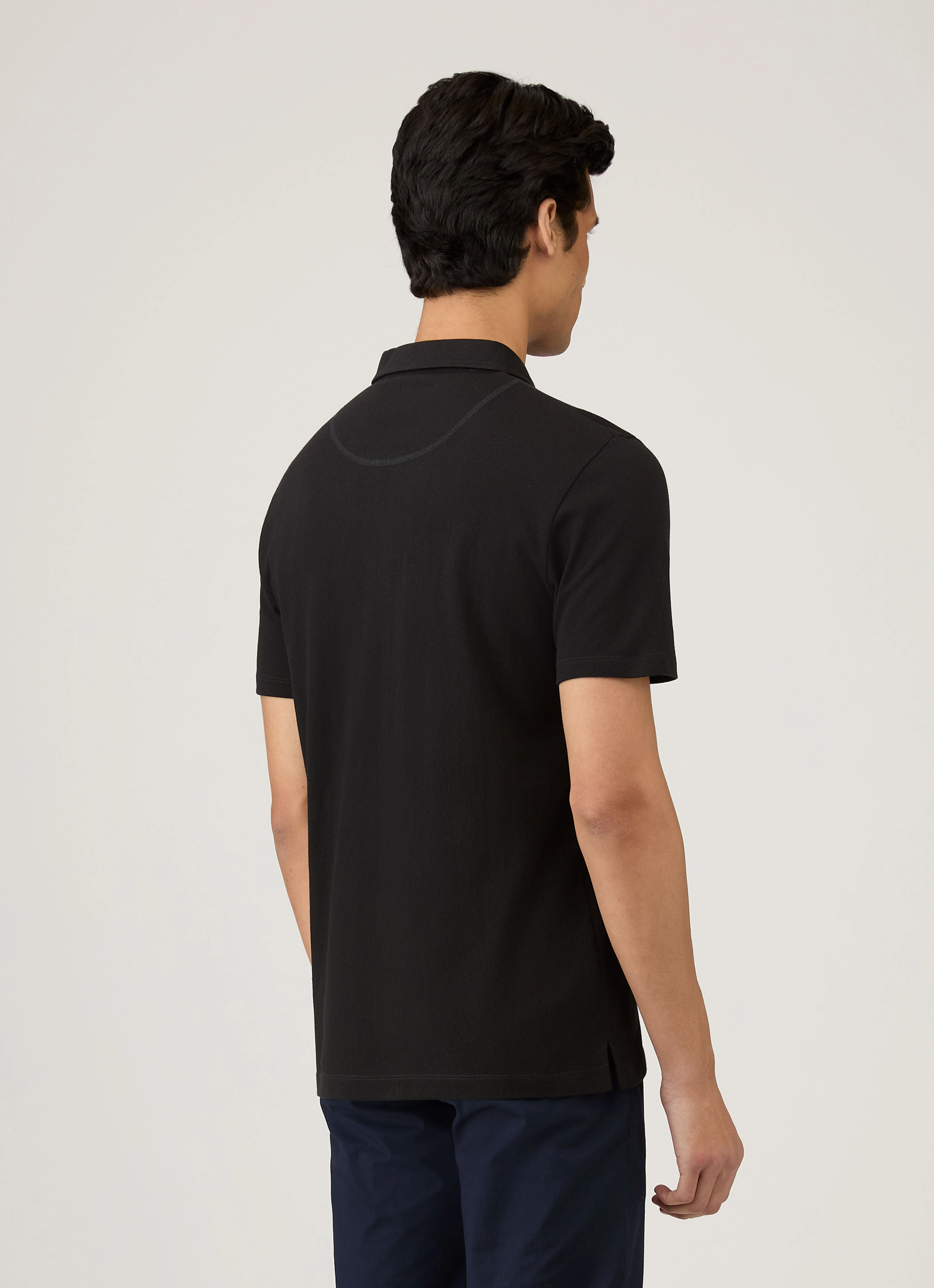 Men's Riviera Polo Shirt in Black Everyday Vibes