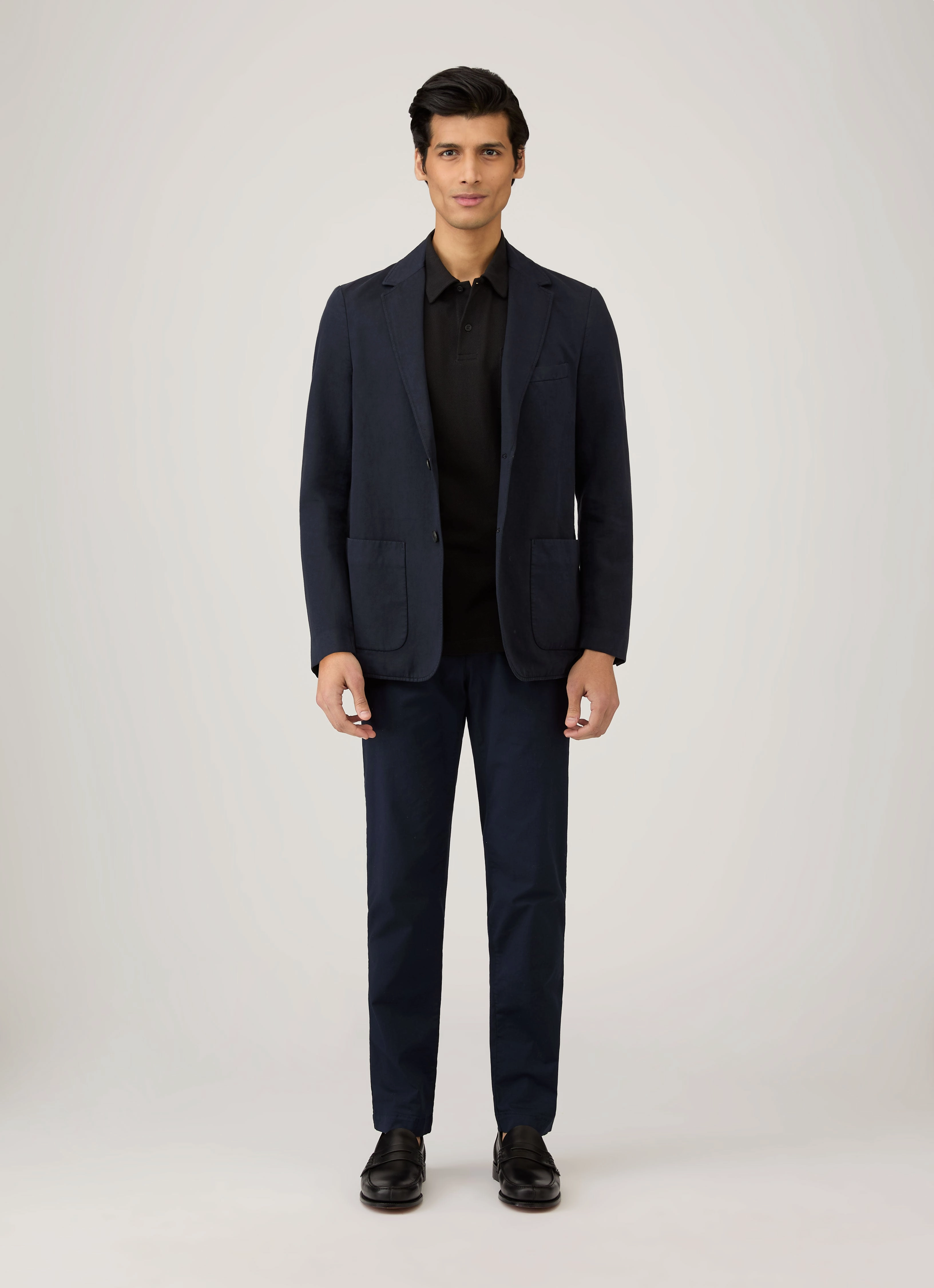 Men's Riviera Polo Shirt in Black Everyday Vibes