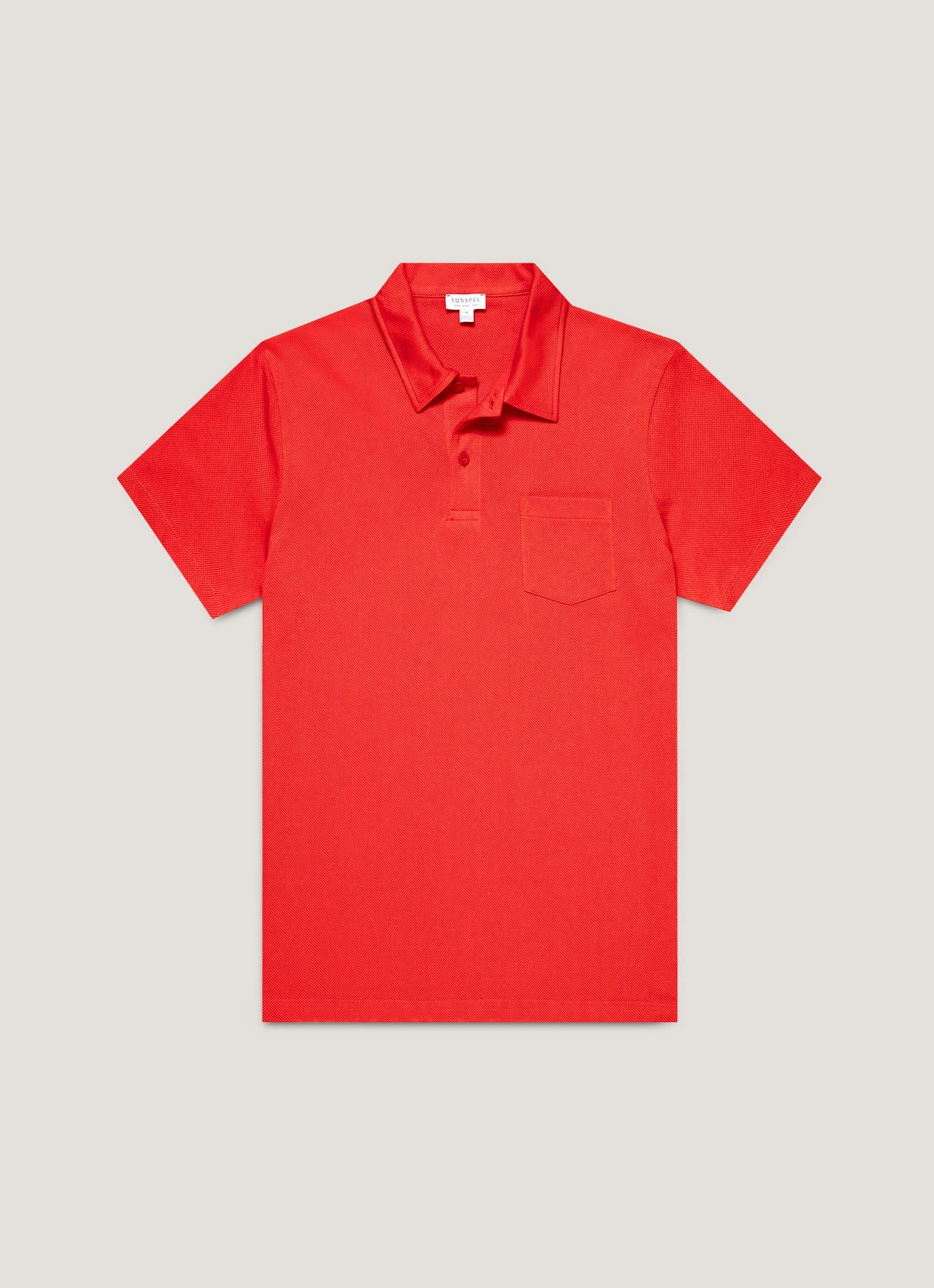 Street Vibe Men's Riviera Polo Shirt in Bright Red
