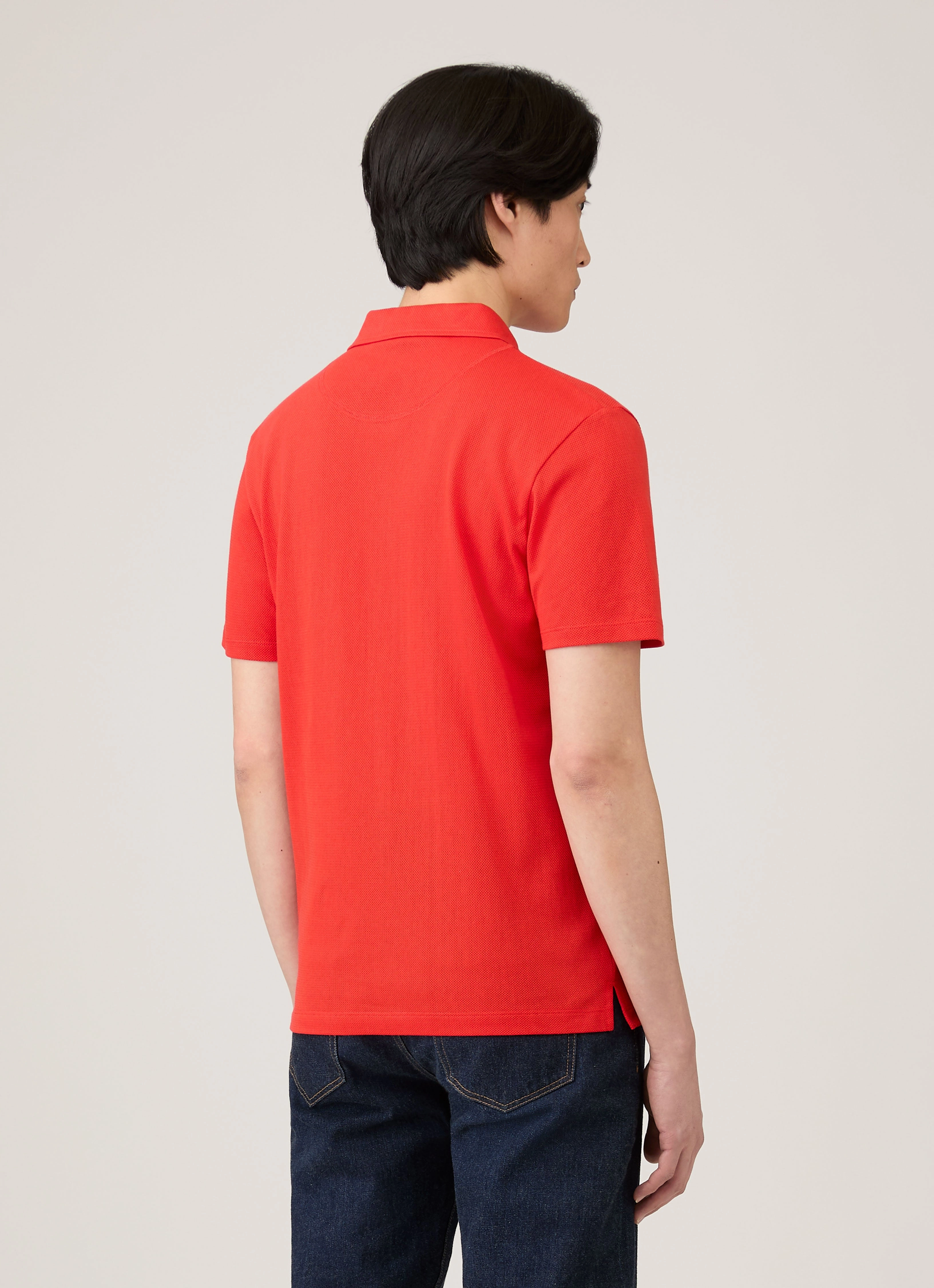 Men's Riviera Polo Shirt in Bright Red Soft Style Office