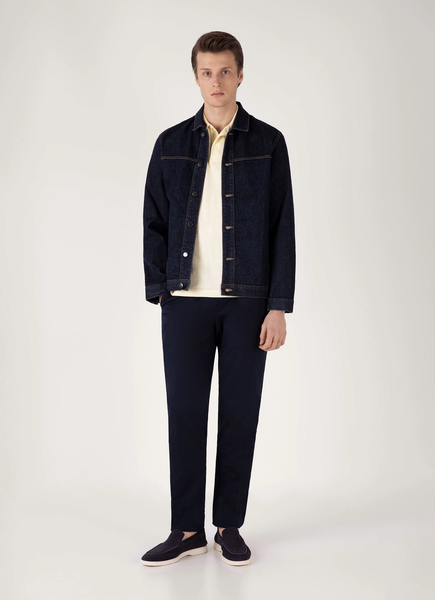 Men's Riviera Polo Shirt in Buttermilk Popular Tee