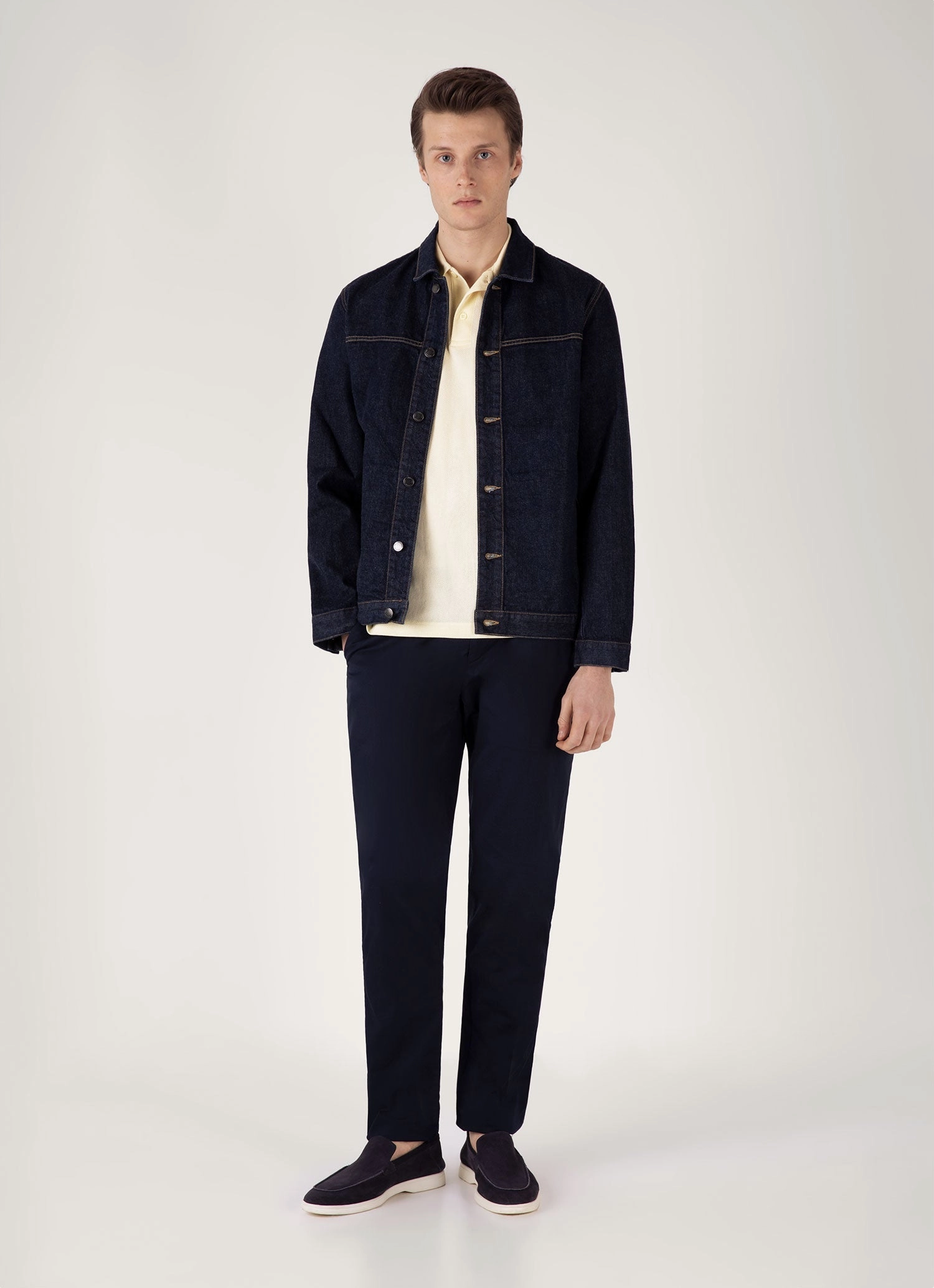 Men's Riviera Polo Shirt in Buttermilk Popular Tee