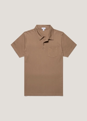 Relax Comfort Style Relax Daily Men's Riviera Polo Shirt in Dune