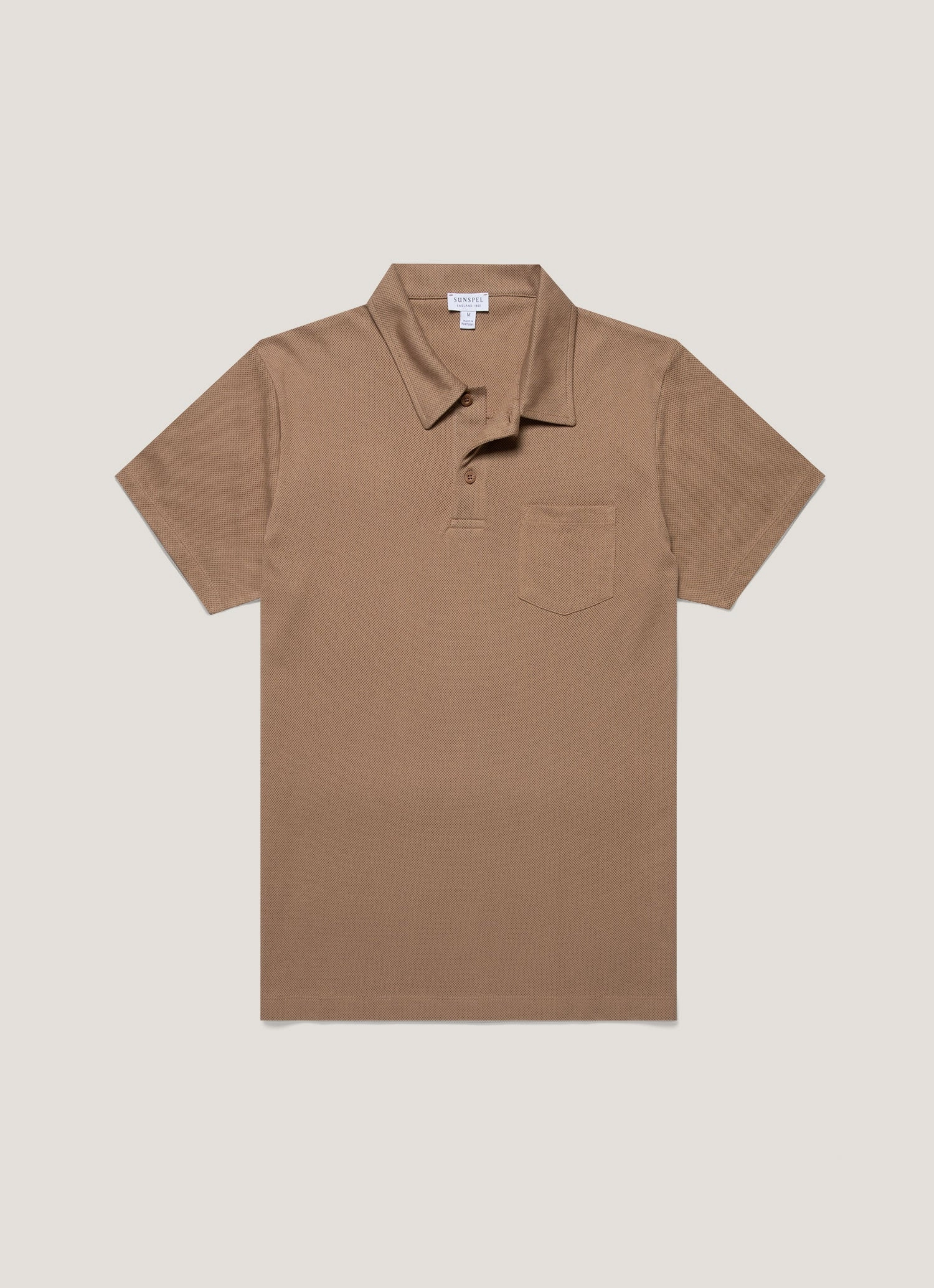 Sporty casual style Men's Riviera Polo Shirt in Dune