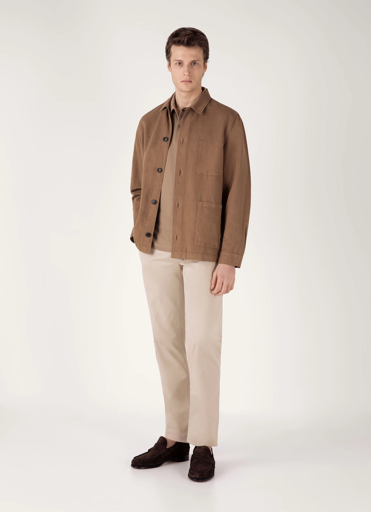 Men's Riviera Polo Shirt in Dune Stylish Wear