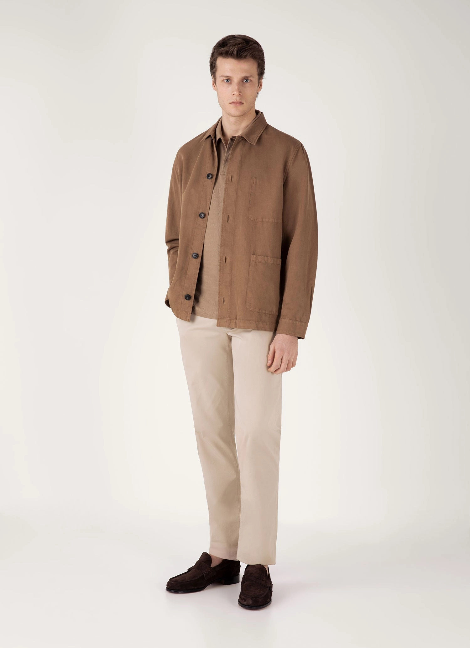 Men's Riviera Polo Shirt in Dune Stylish Wear