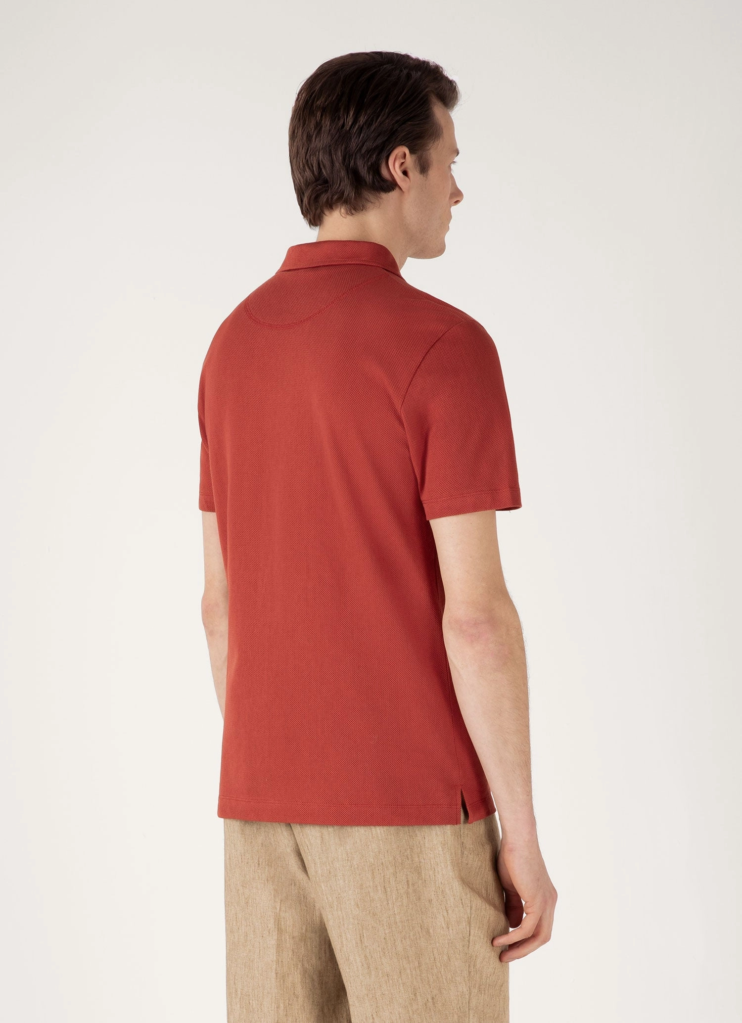 Men's Riviera Polo Shirt in Garnet Red Cozy Wear