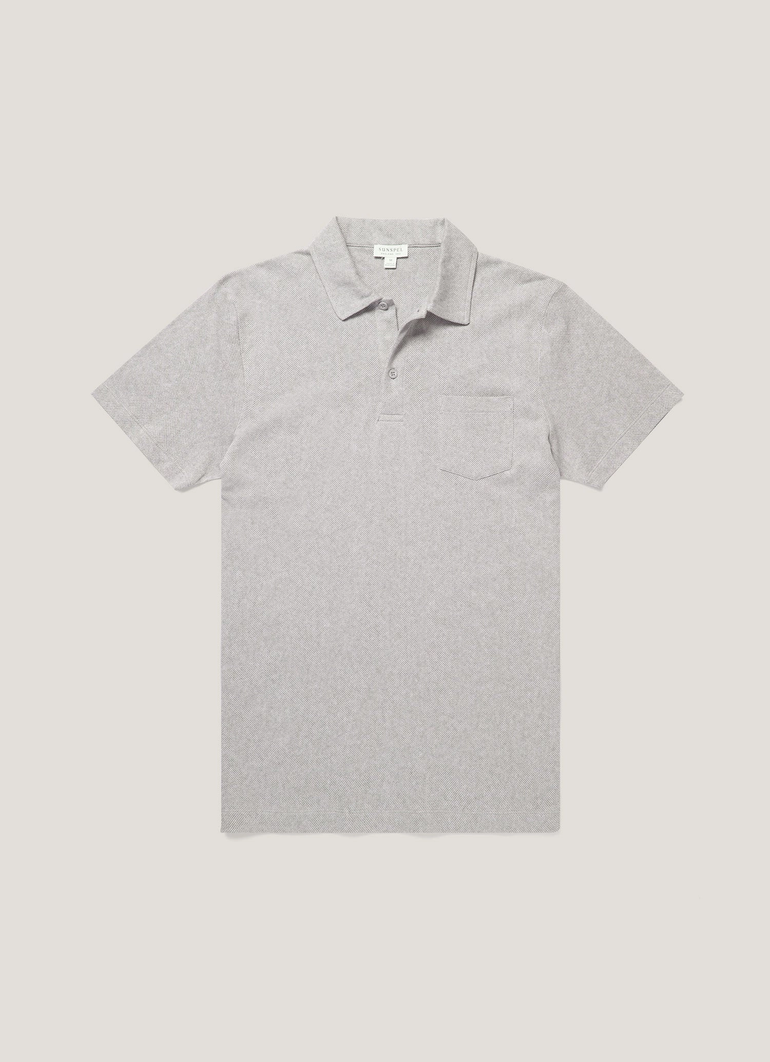 Lifestyle Path Casual Street Men's Riviera Polo Shirt in Grey Melange