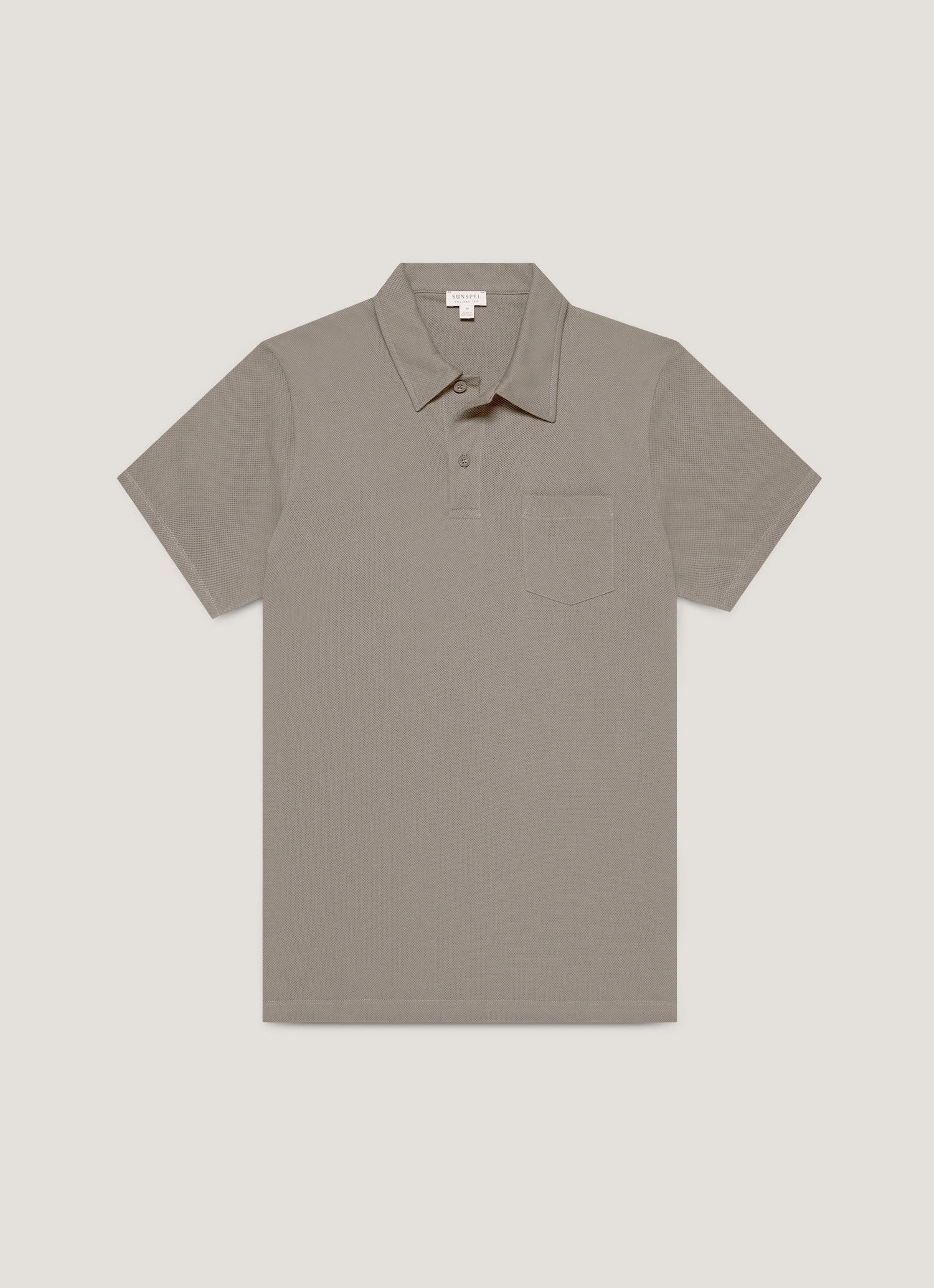 Lightweight fabric tee Men's Riviera Polo Shirt in Iron Grey
