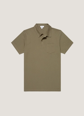 Fashion Casual Style Men's Riviera Polo Shirt in Khaki