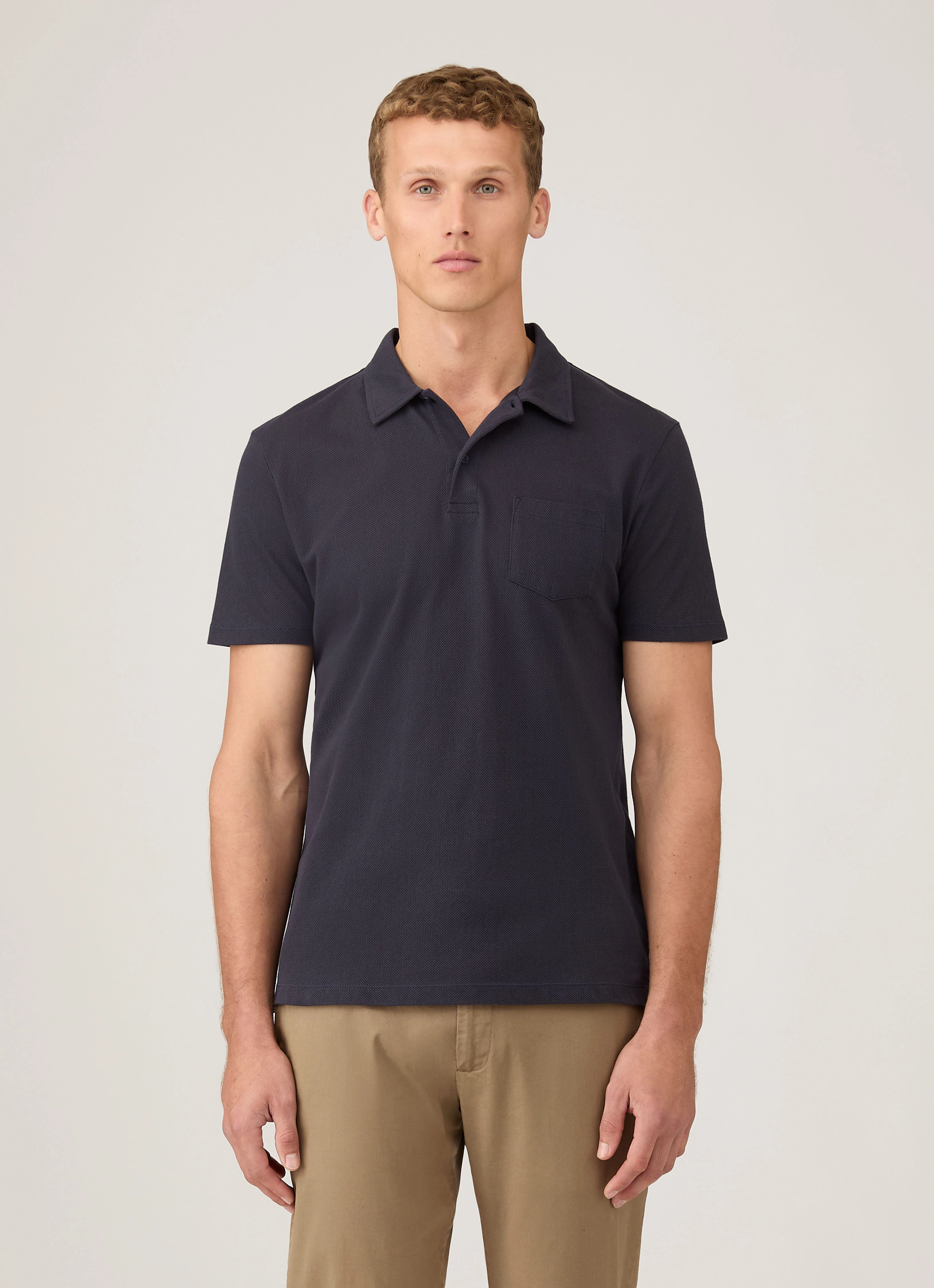 Men's Riviera Polo Shirt in Navy Fresh Style