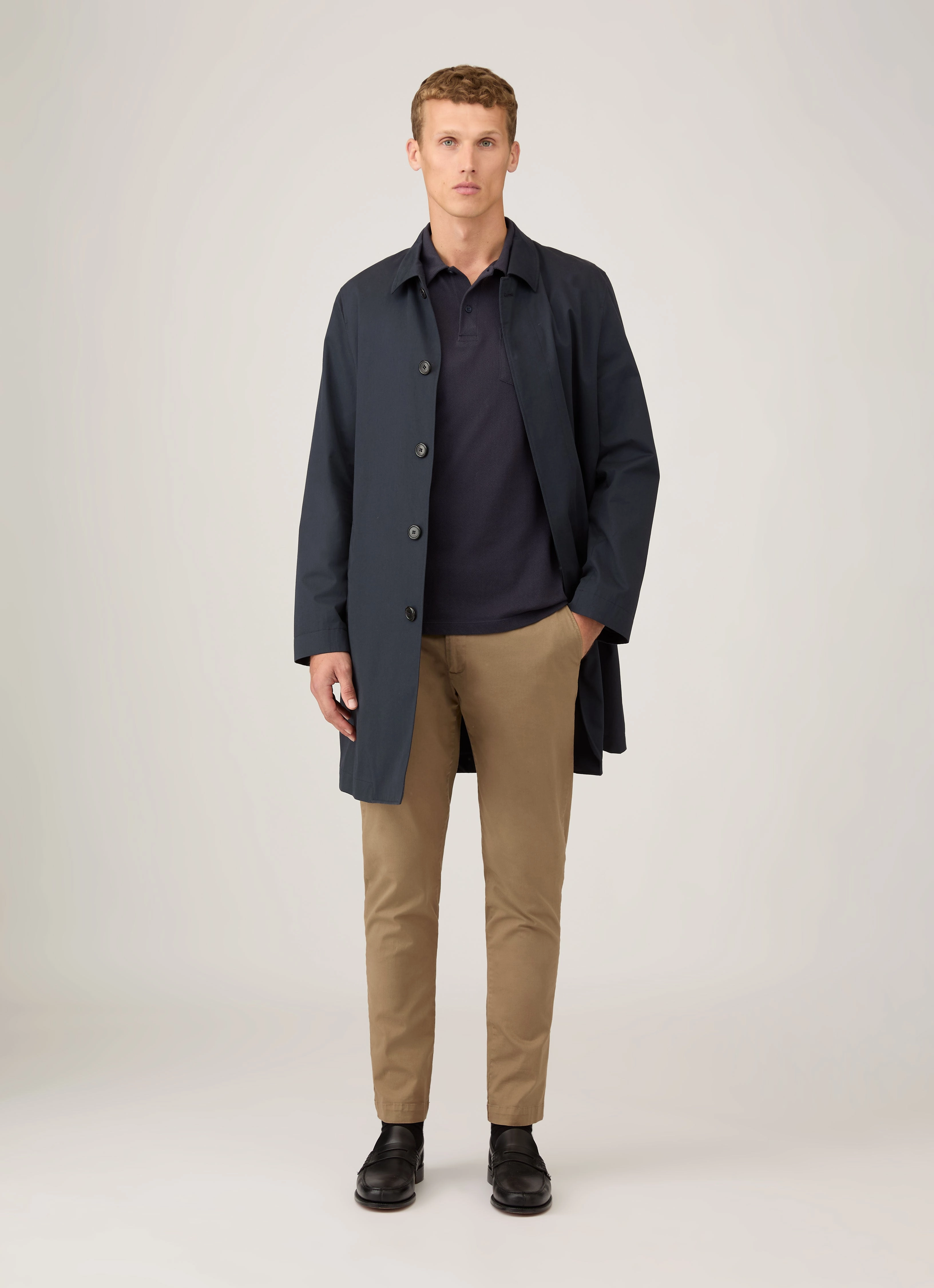 Men's Riviera Polo Shirt in Navy Fresh Style