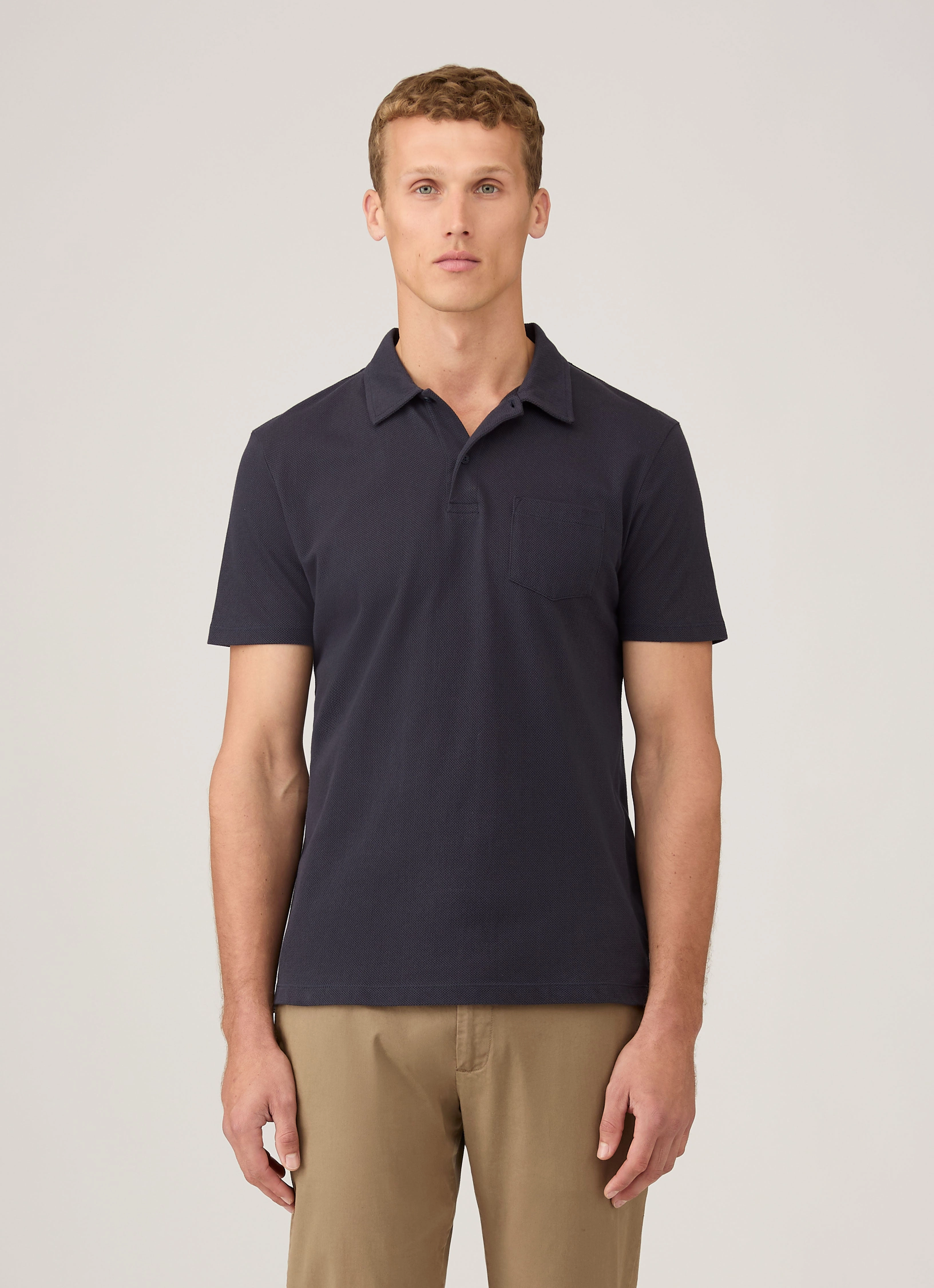 Men's Riviera Polo Shirt in Navy Fresh Style