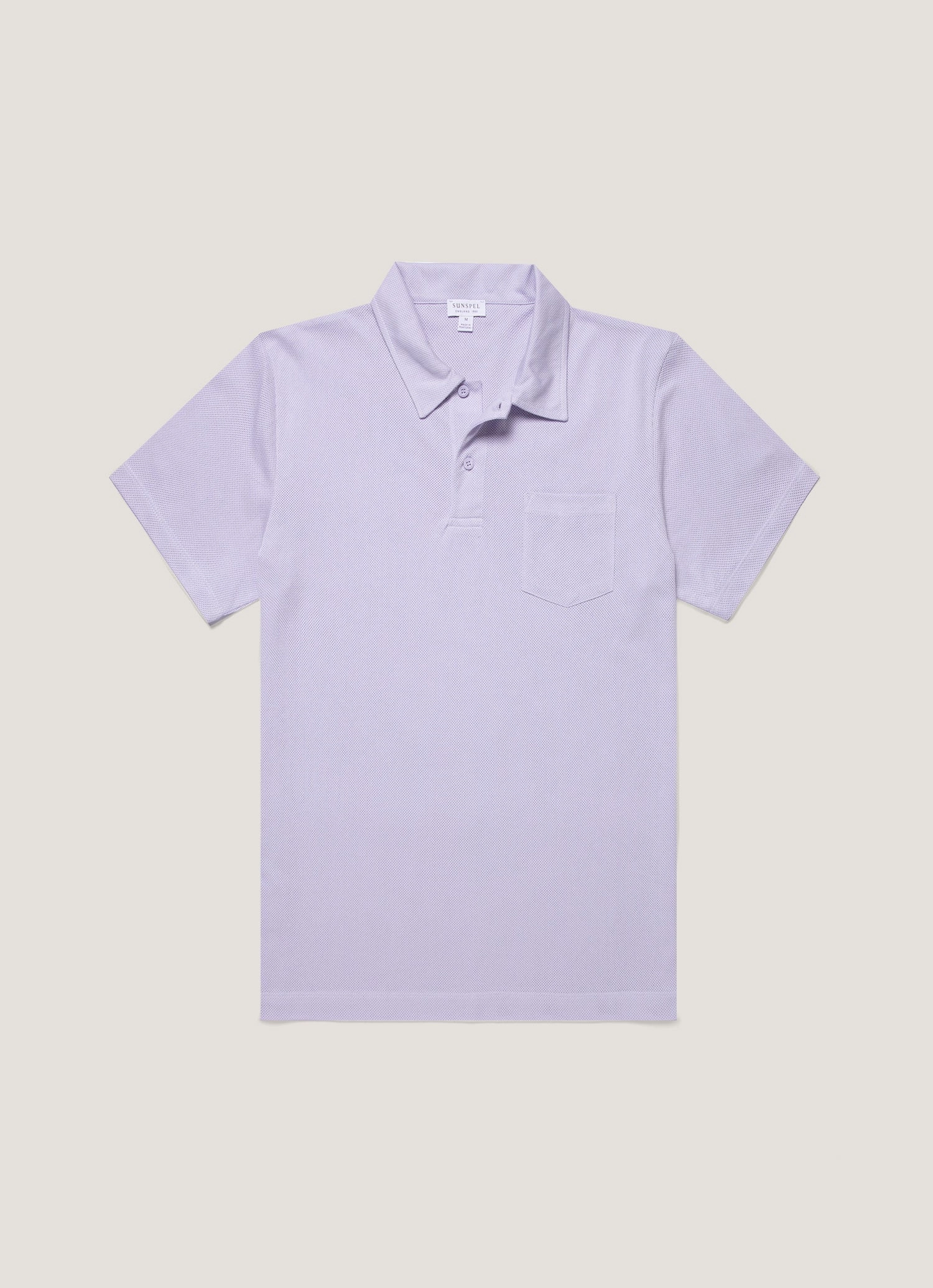 Outdoor Path Men's Riviera Polo Shirt in Pale Lilac