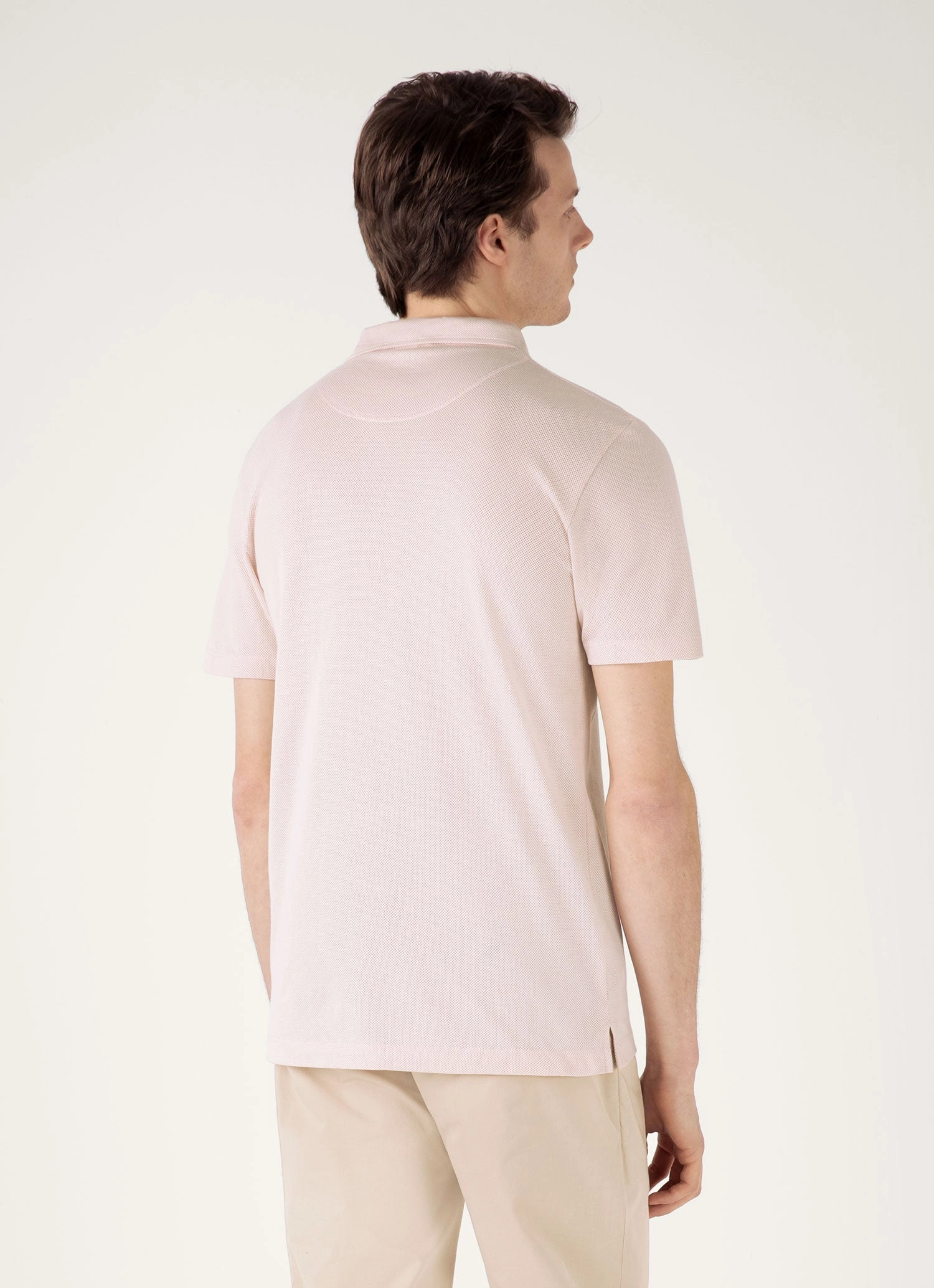 Men's Riviera Polo Shirt in Pastel Pink Premium Gear