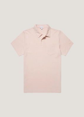 Timeless Casual Look Relax Comfort Look Men's Riviera Polo Shirt in Pastel Pink