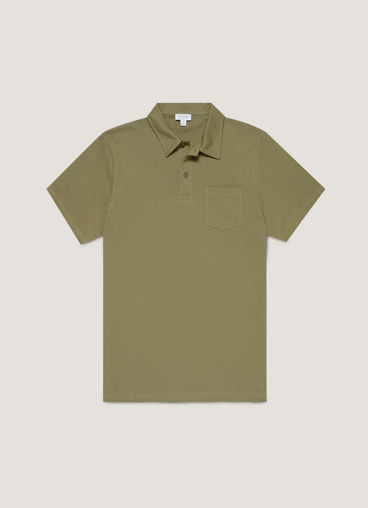 Men's Riviera Polo Shirt in Sea Moss Fresh Outfit Ready Smart Casual Style