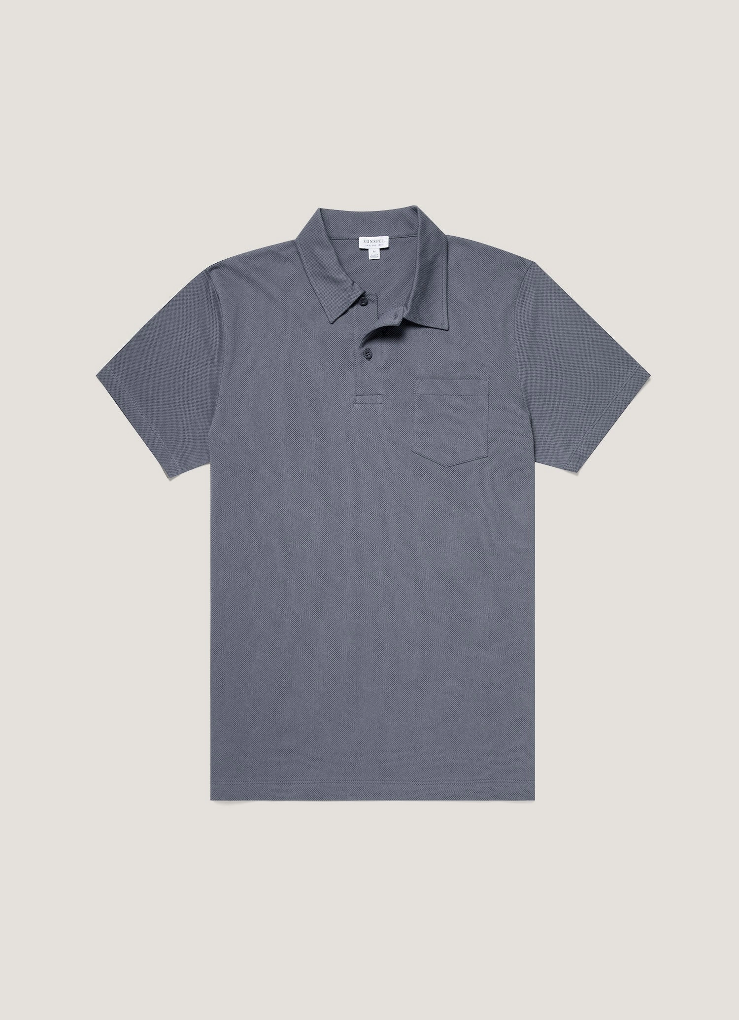 Stylish Path Men's Riviera Polo Shirt in Slate Blue