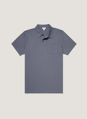 Men's Riviera Polo Shirt in Slate Blue Fresh Fashion