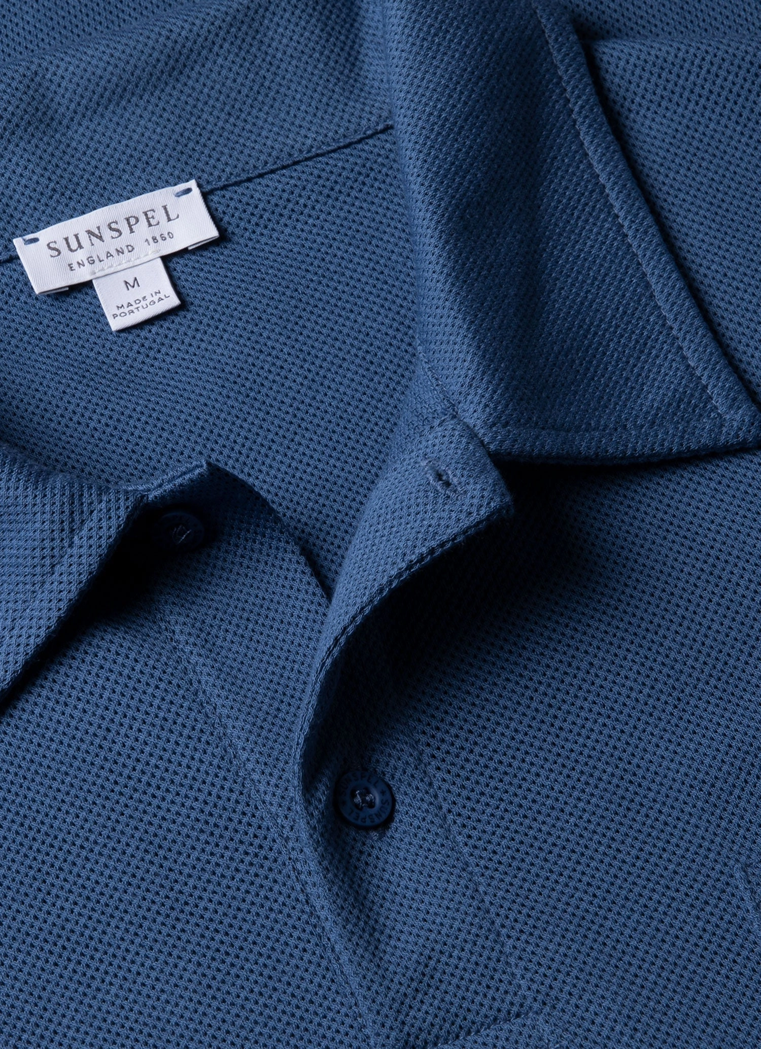 Men's Riviera Polo Shirt in Soft Denim Original Design Street