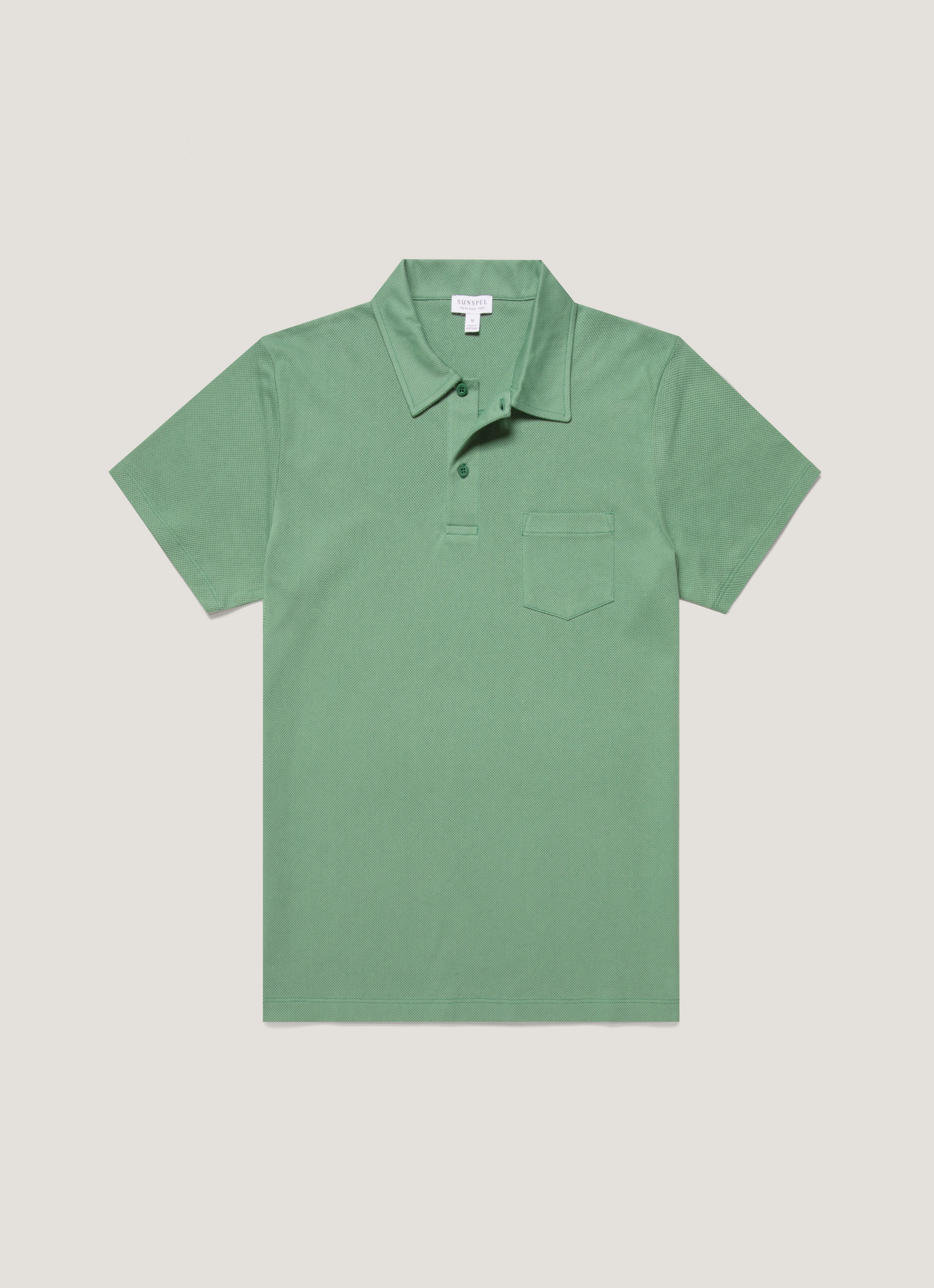 Men's Riviera Polo Shirt in Thyme Street Daily Look Comfortable fit tee