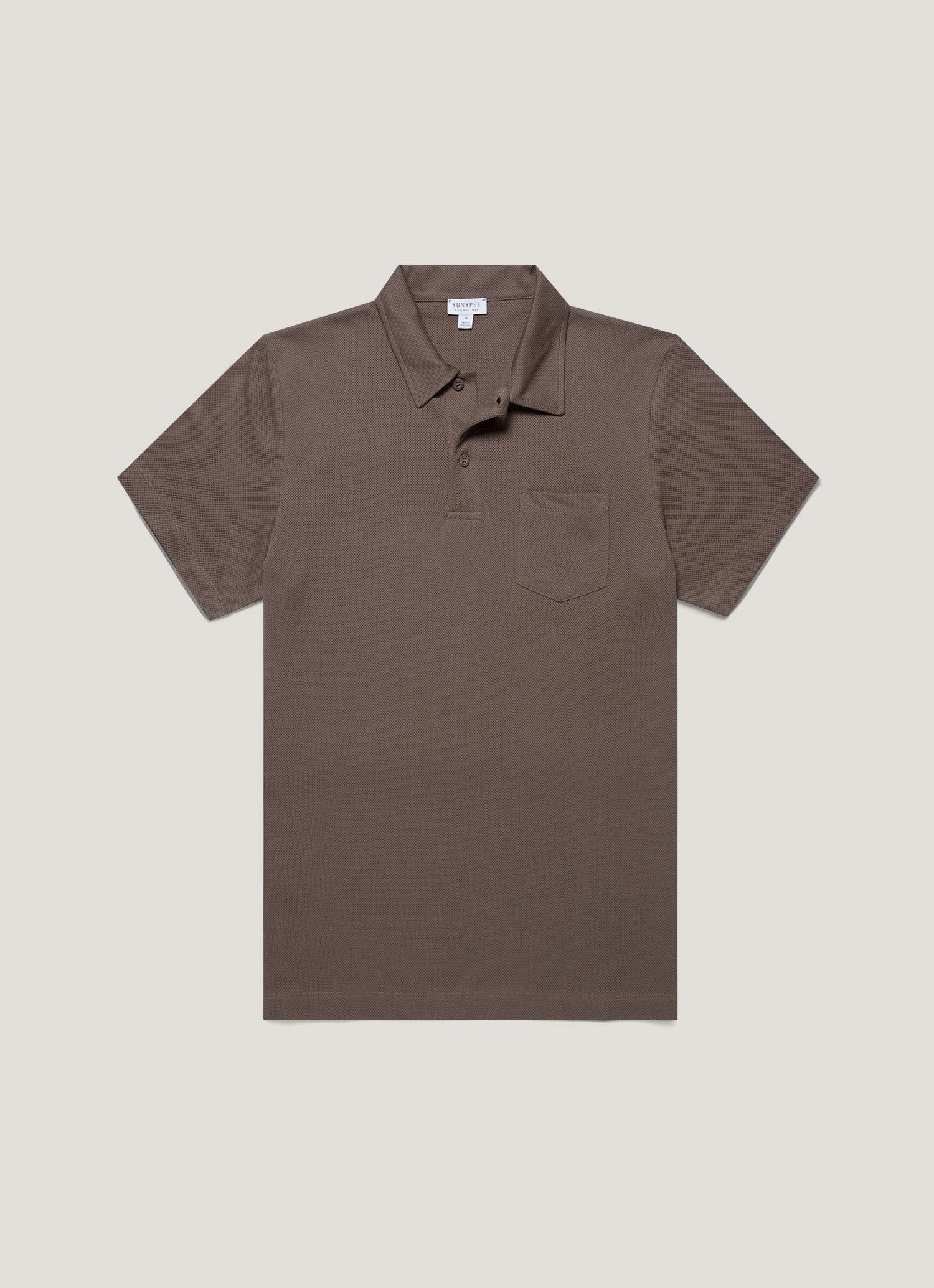 Men's Riviera Polo Shirt in Walnut Everyday go-to shirt