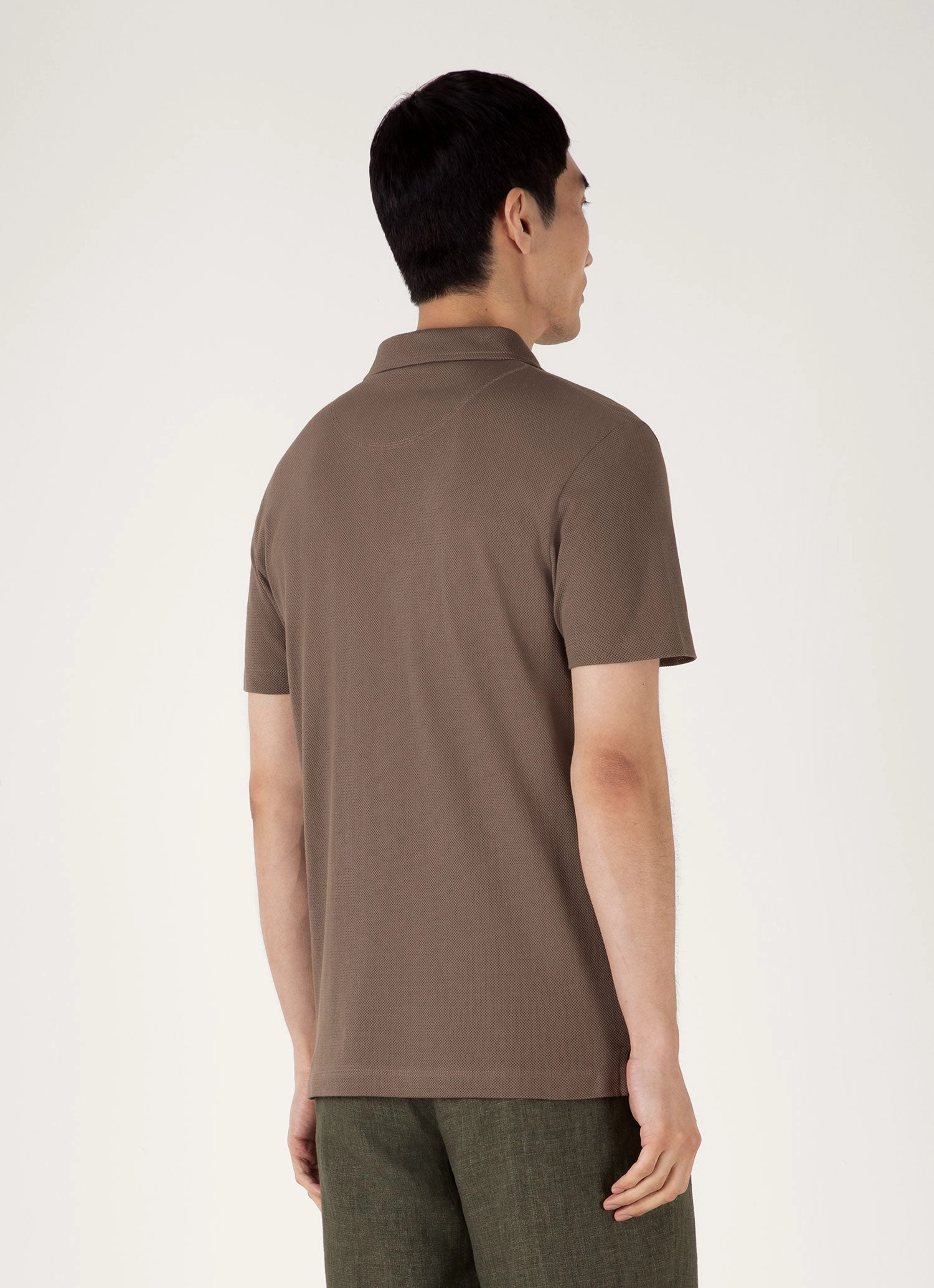 Men's Riviera Polo Shirt in Walnut Urban Shape