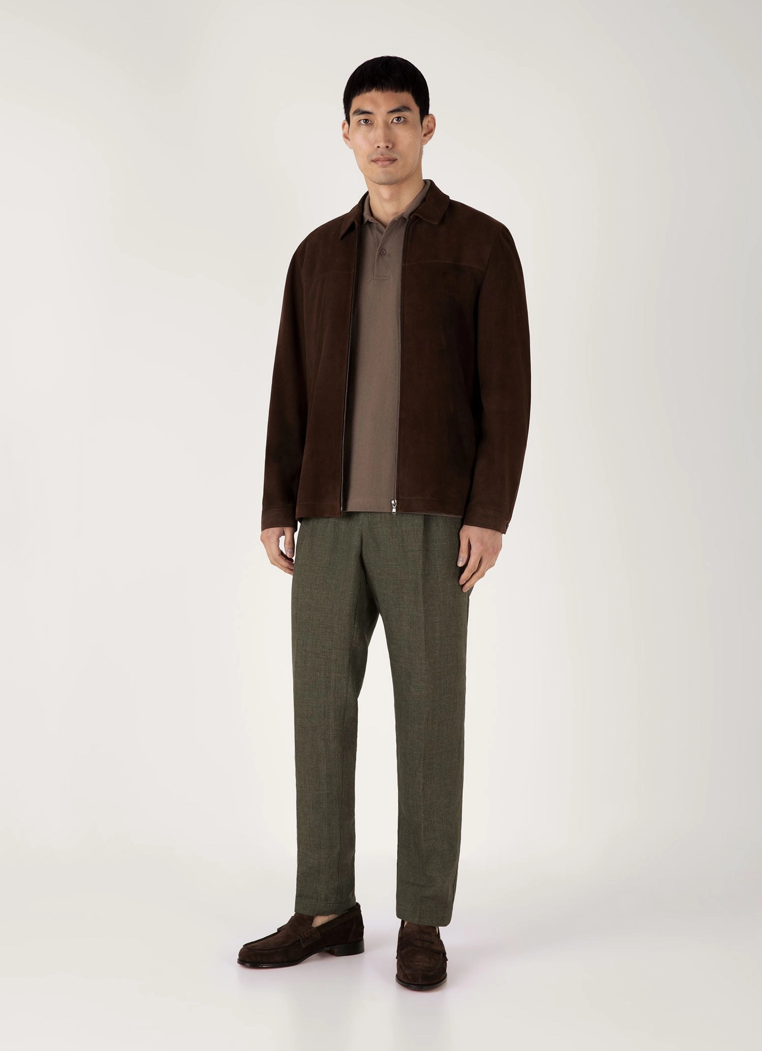 Men's Riviera Polo Shirt in Walnut Urban Shape