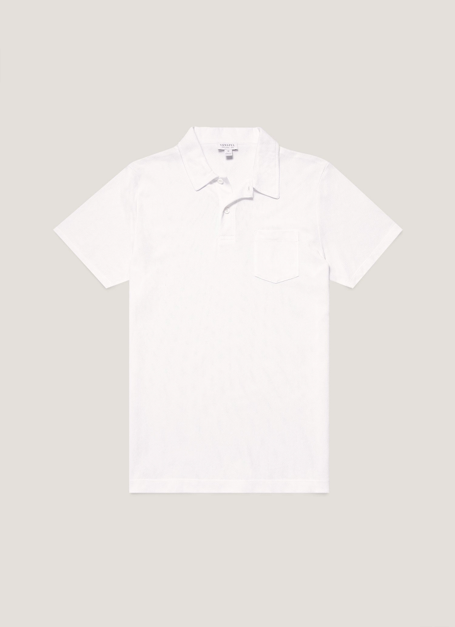 Simple Style Fresh Trend Look Men's Riviera Polo Shirt in White