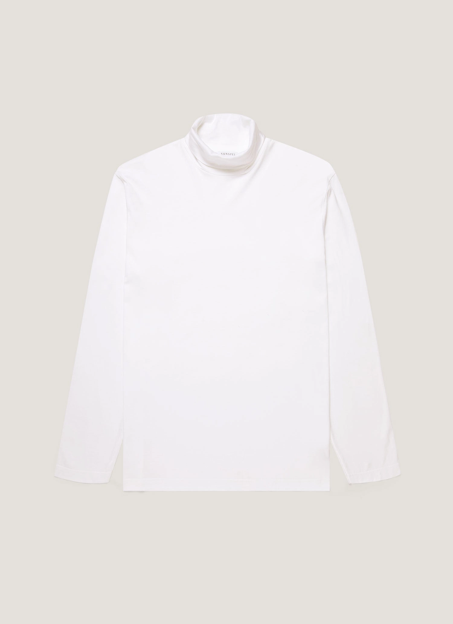 Timeless Trend Men's Roll Neck Heavyweight T-shirt in White