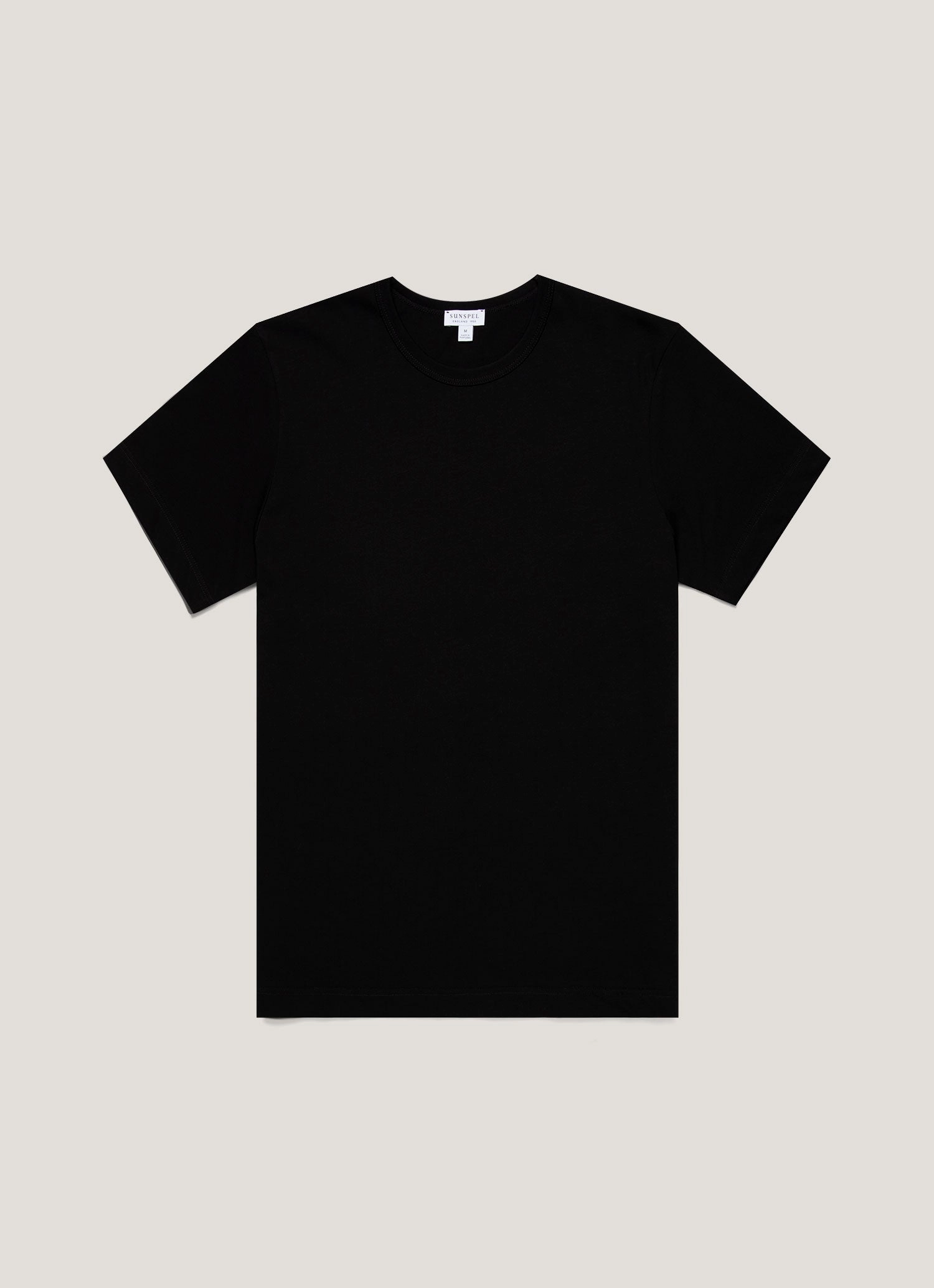 Men's Single Jersey T-shirt in Black Sporty casual style