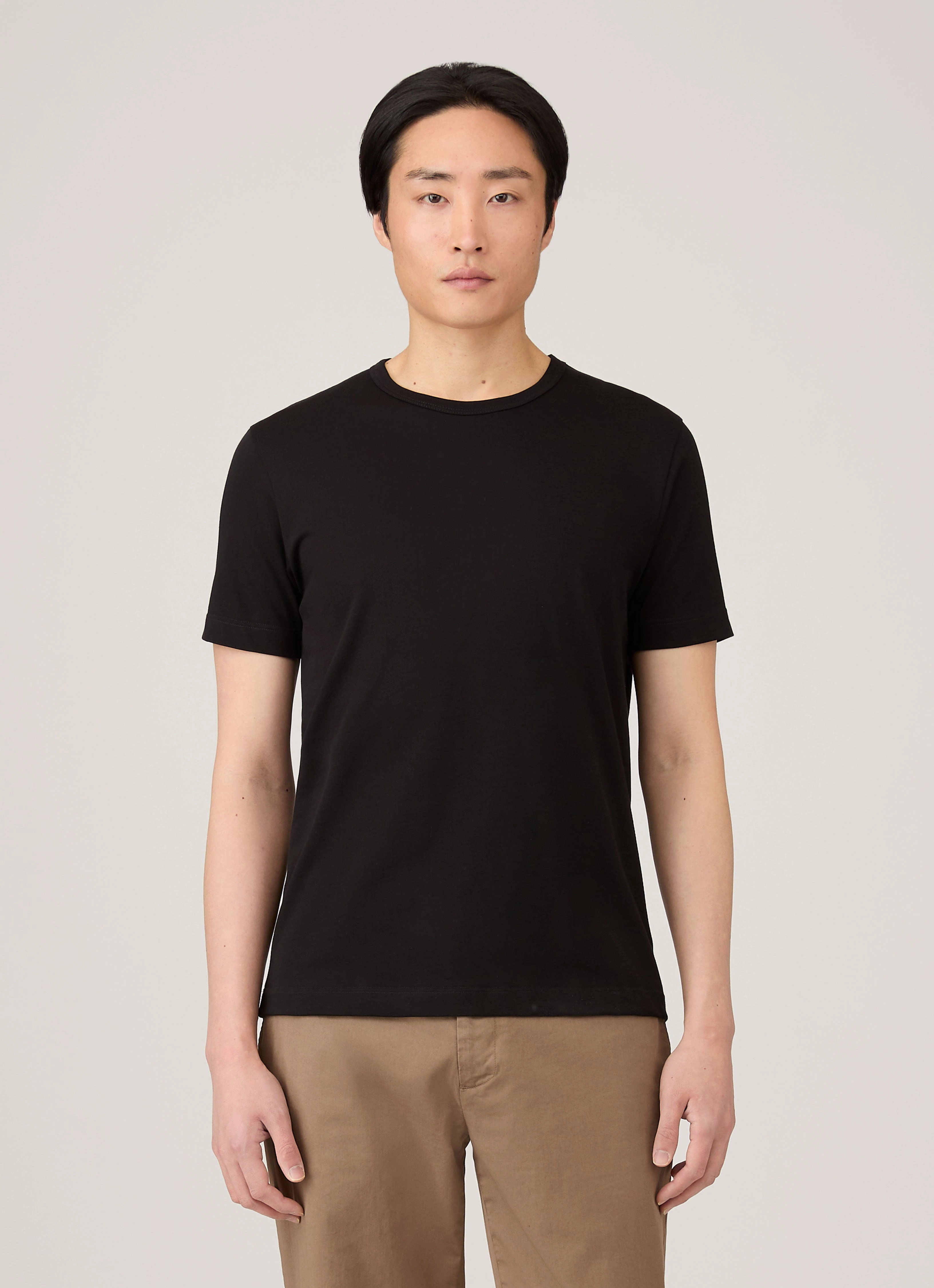Men's Single Jersey T-shirt in Black Active Design