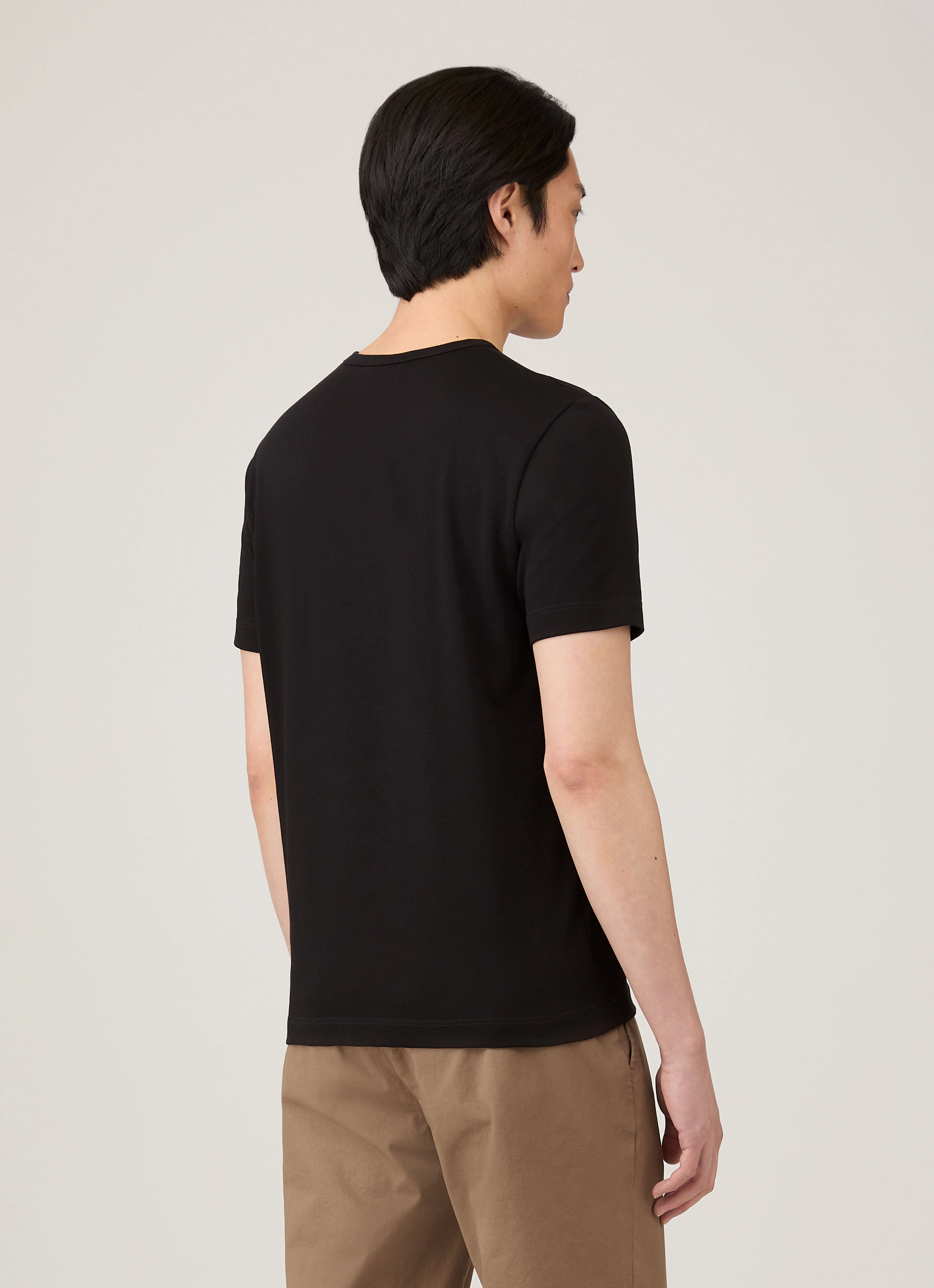 Men's Single Jersey T-shirt in Black Active Design