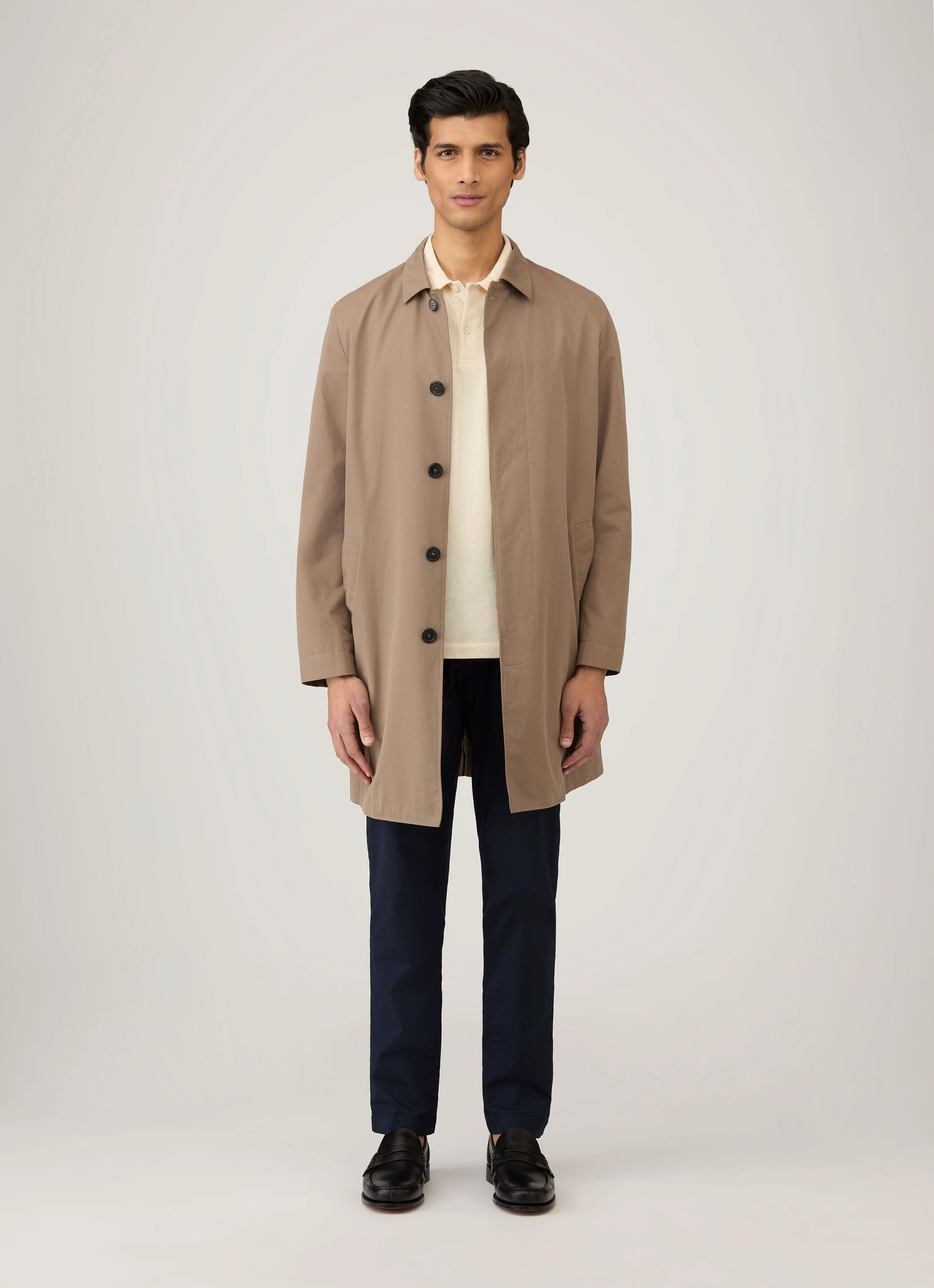 Men's Undyed Riviera Polo Shirt in Undyed Fashion Flow