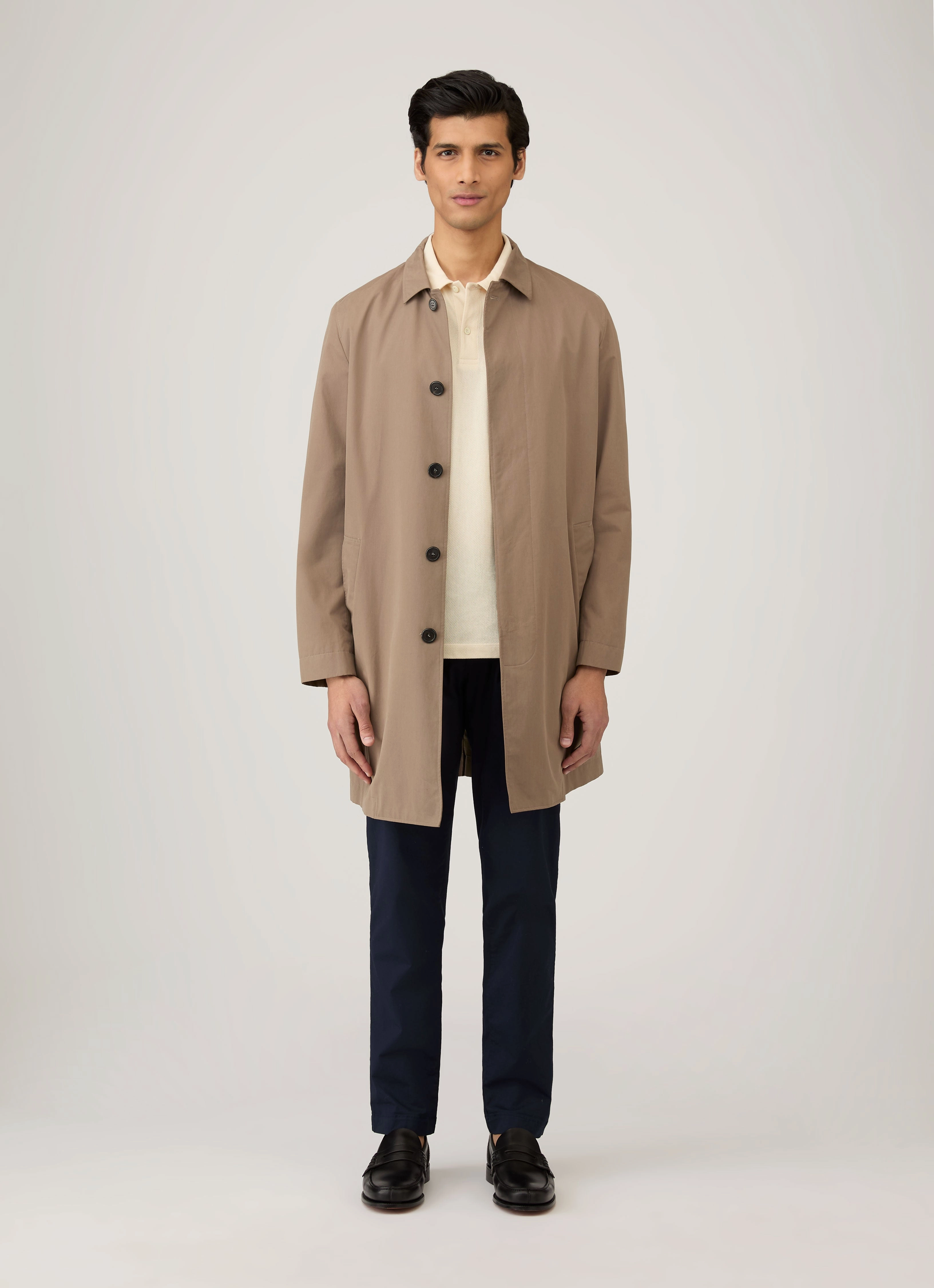 Men's Undyed Riviera Polo Shirt in Undyed Fashion Flow