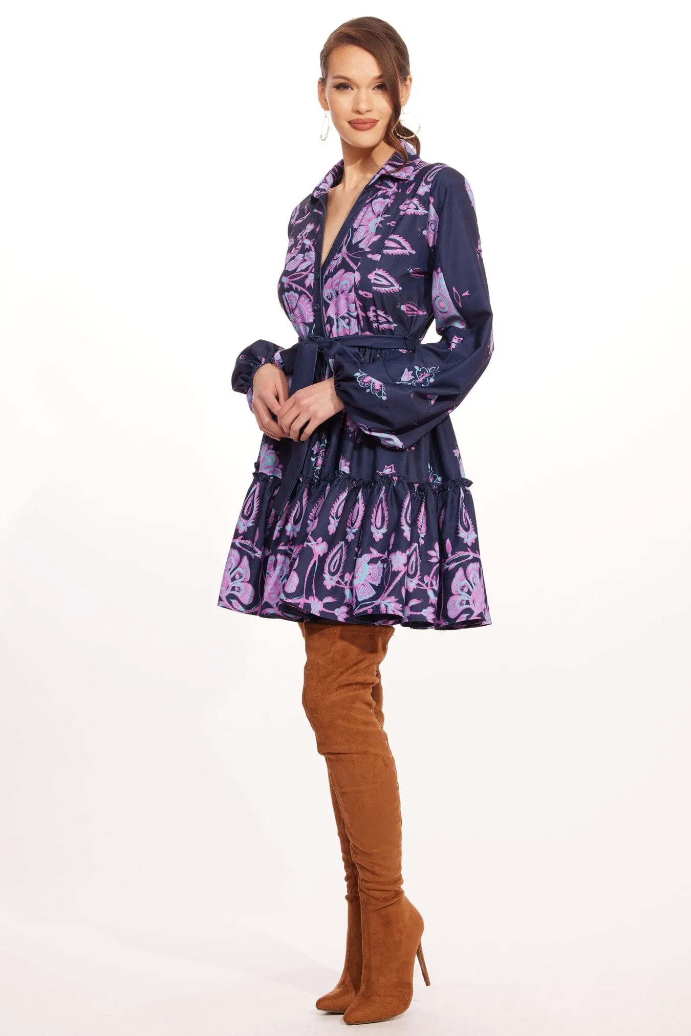 Mesh Insert Elodie Dress  Harmonia