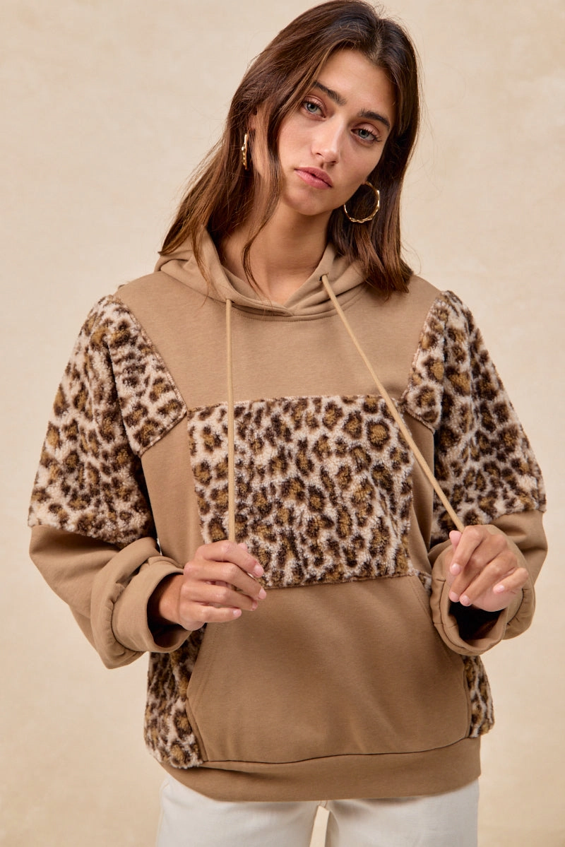 IT4539K-01 | FRENCH TERRY MIX AND MATCH LEOPARD SWEATSHIRTS TOP Day Ready