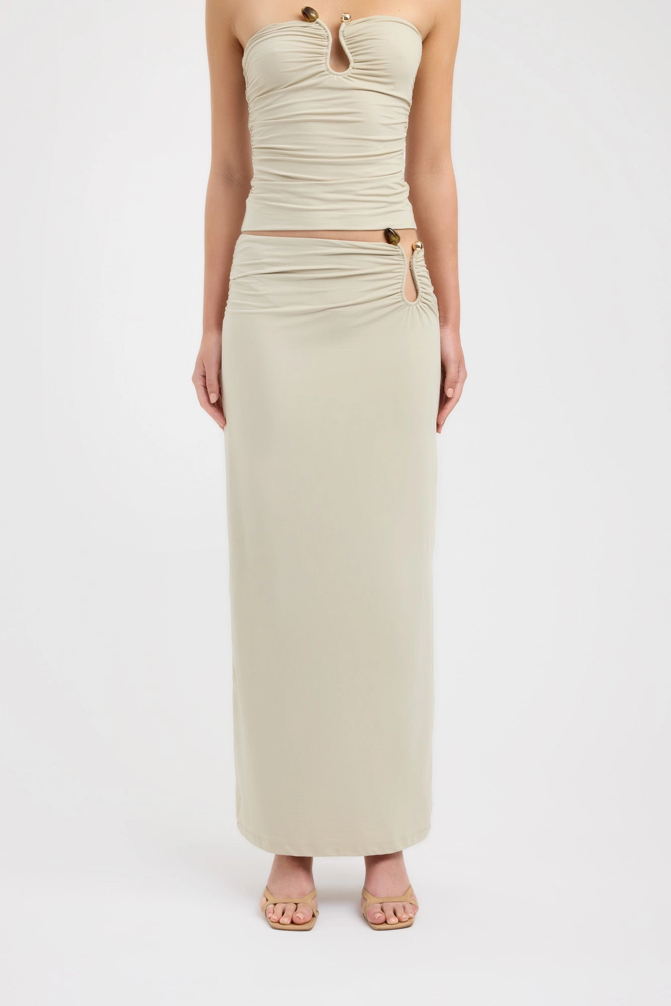 Midi length Tayla Trim Maxi Skirt